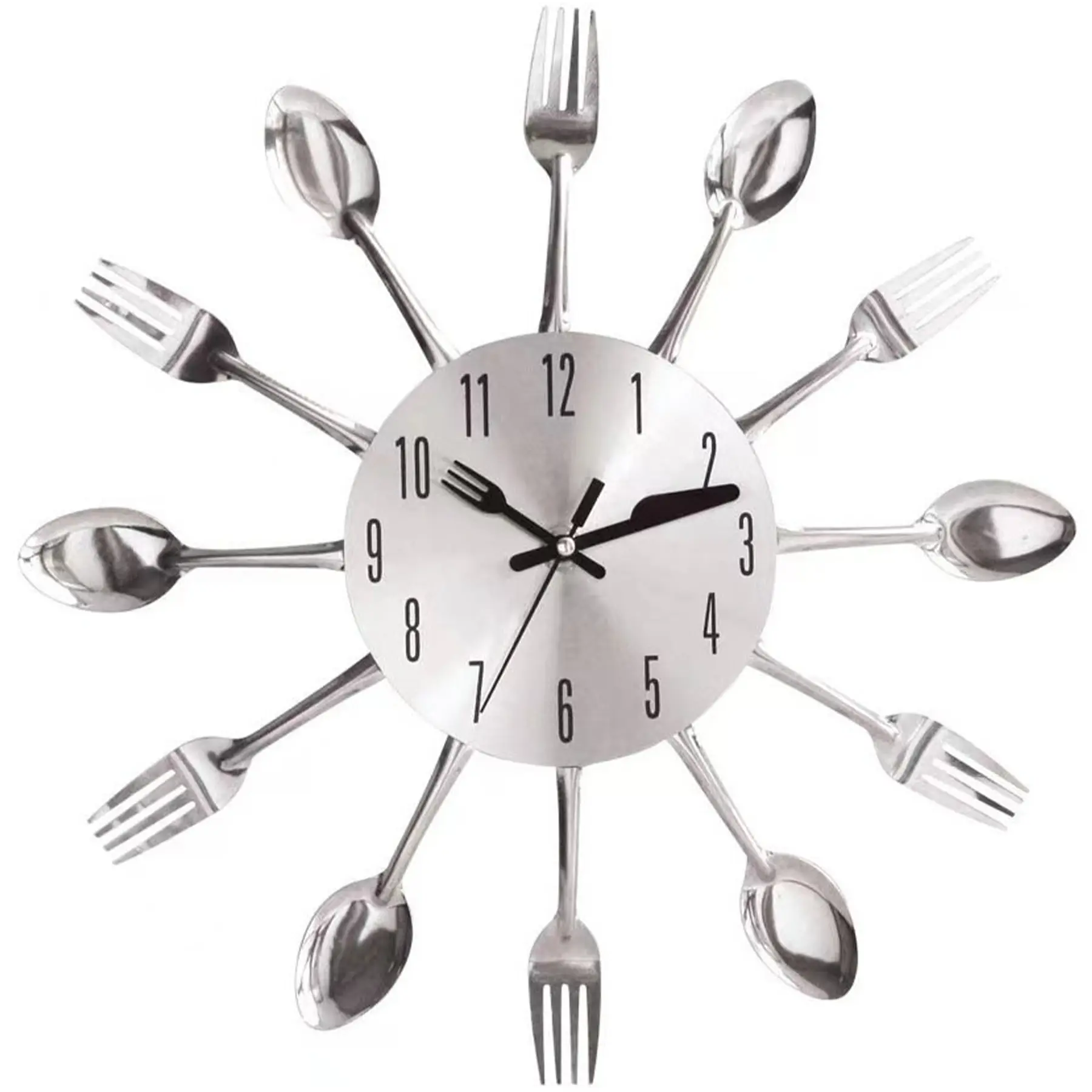 Novelty Cutlery Wall Clock Kitchen Decor