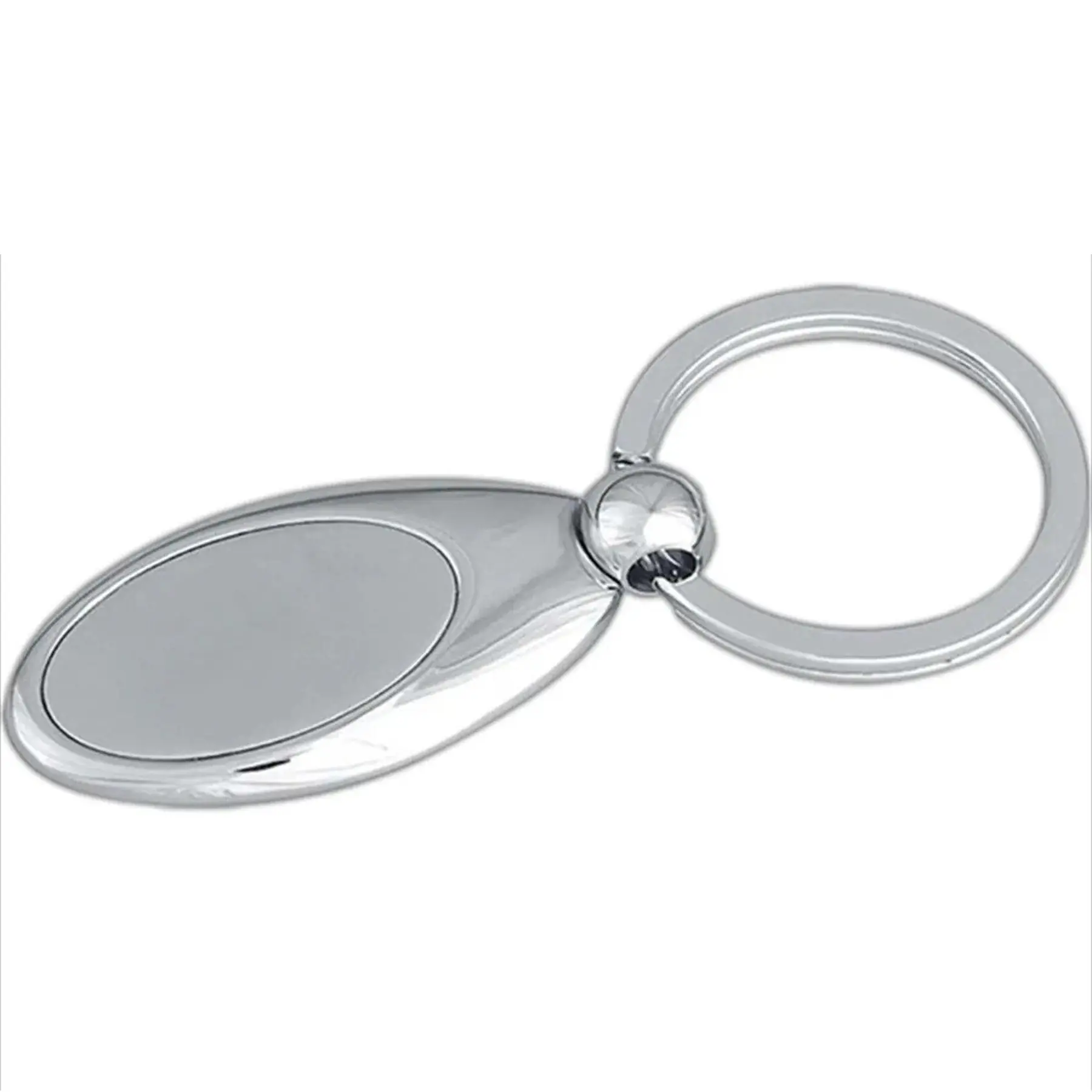 Polished Oval Key Ring