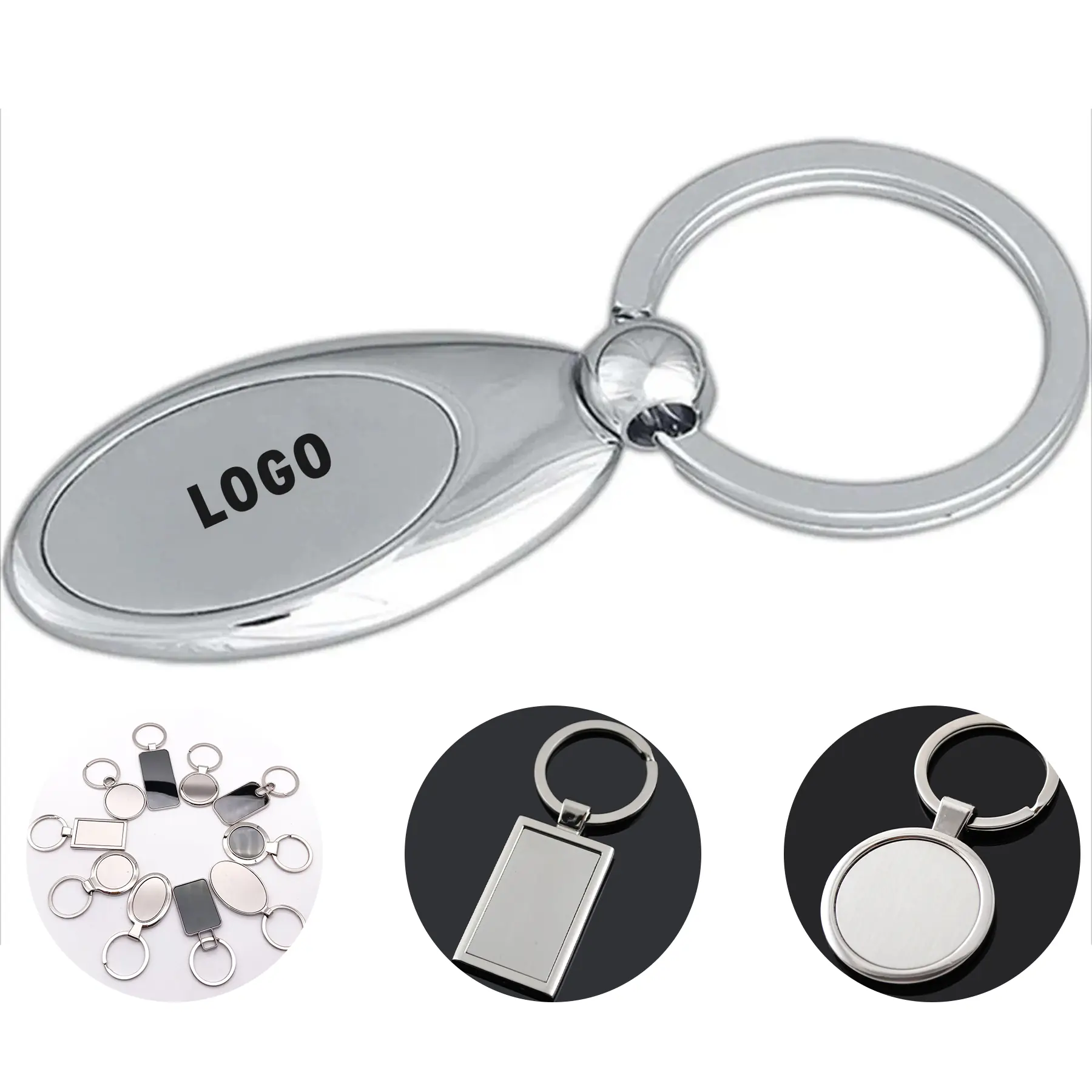 Polished Oval Key Ring 2