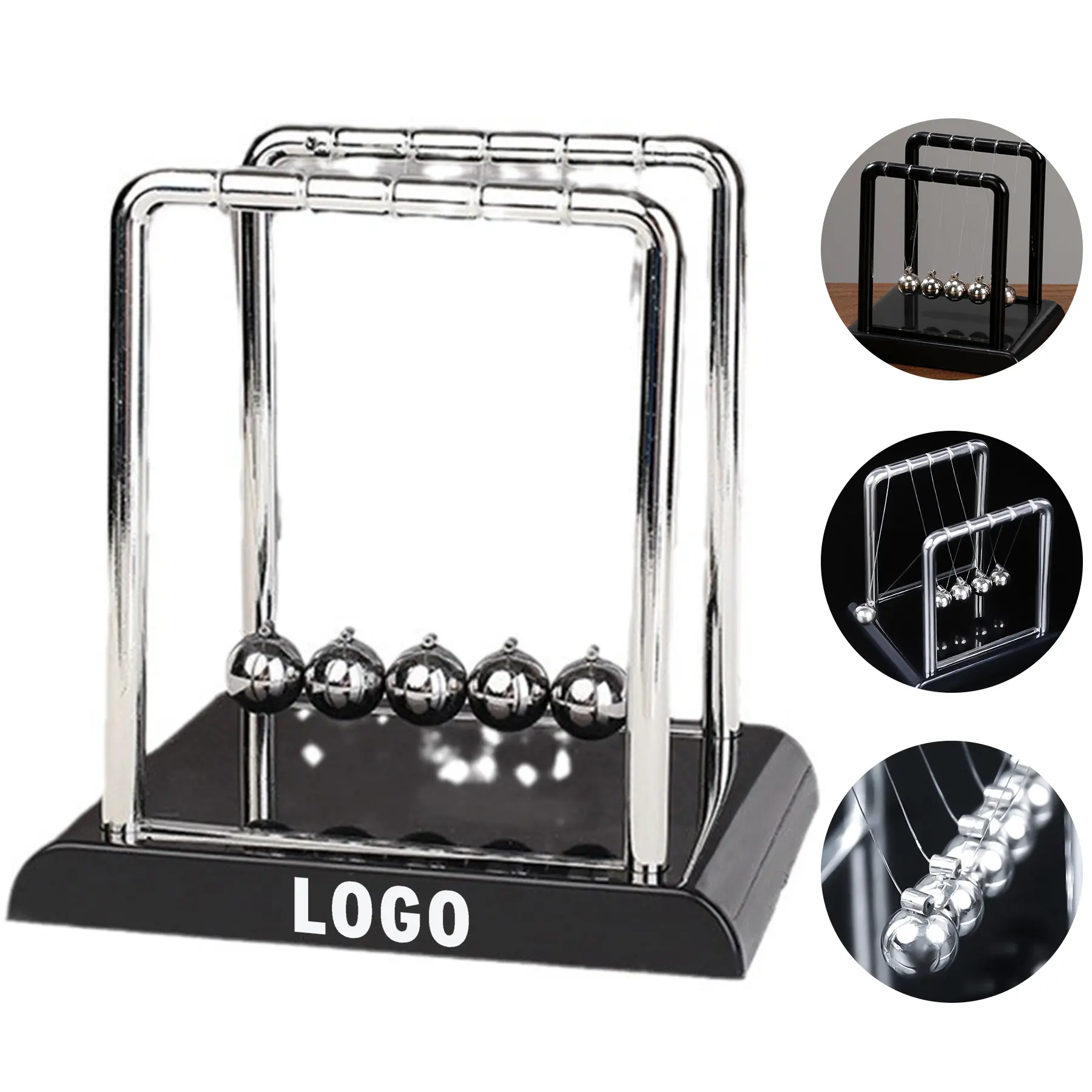Compact Pendulum Cradle Wood Base 2