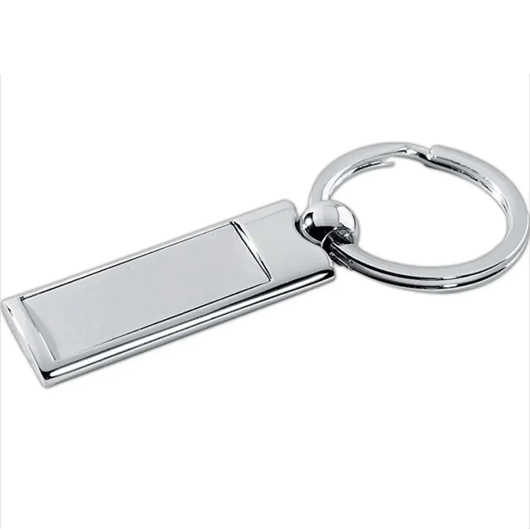 Rectangular Nickel Keyring for Corporate Gifts