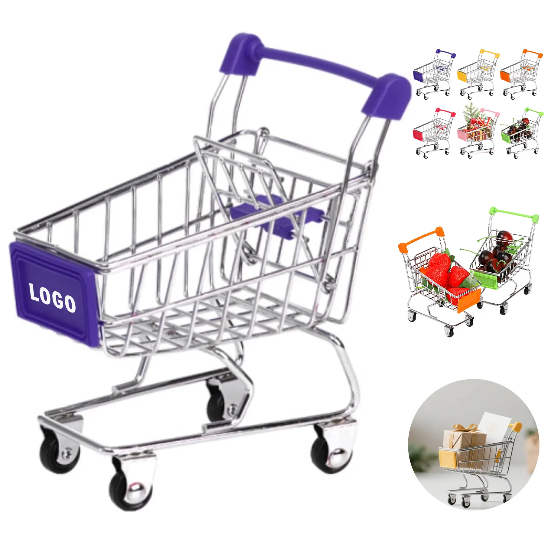 Tiny Shopping Cart Desk Organizer 2
