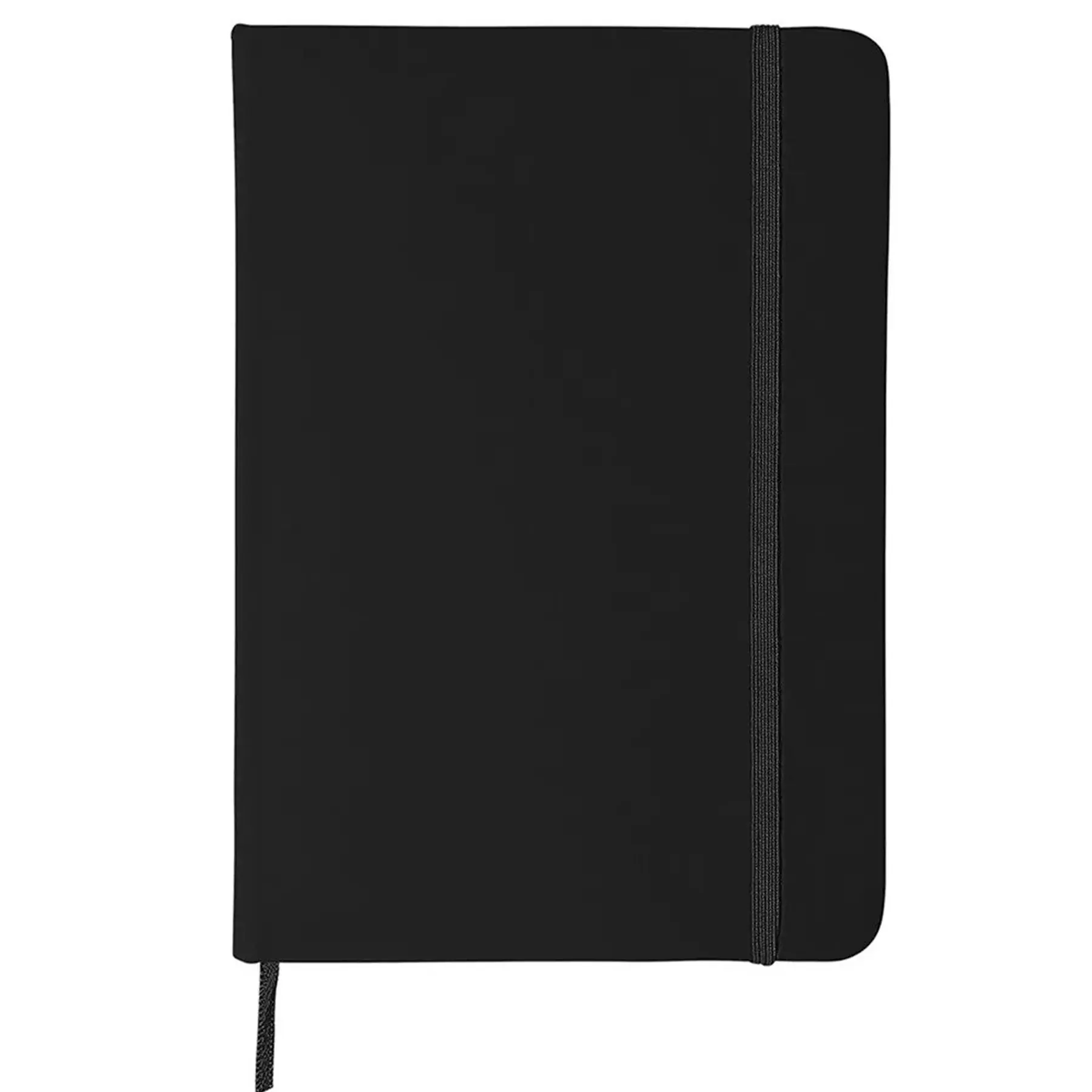 Smooth Touch Hardcover Journal Notebook with Ribbon Bookmark and Elastic Closure