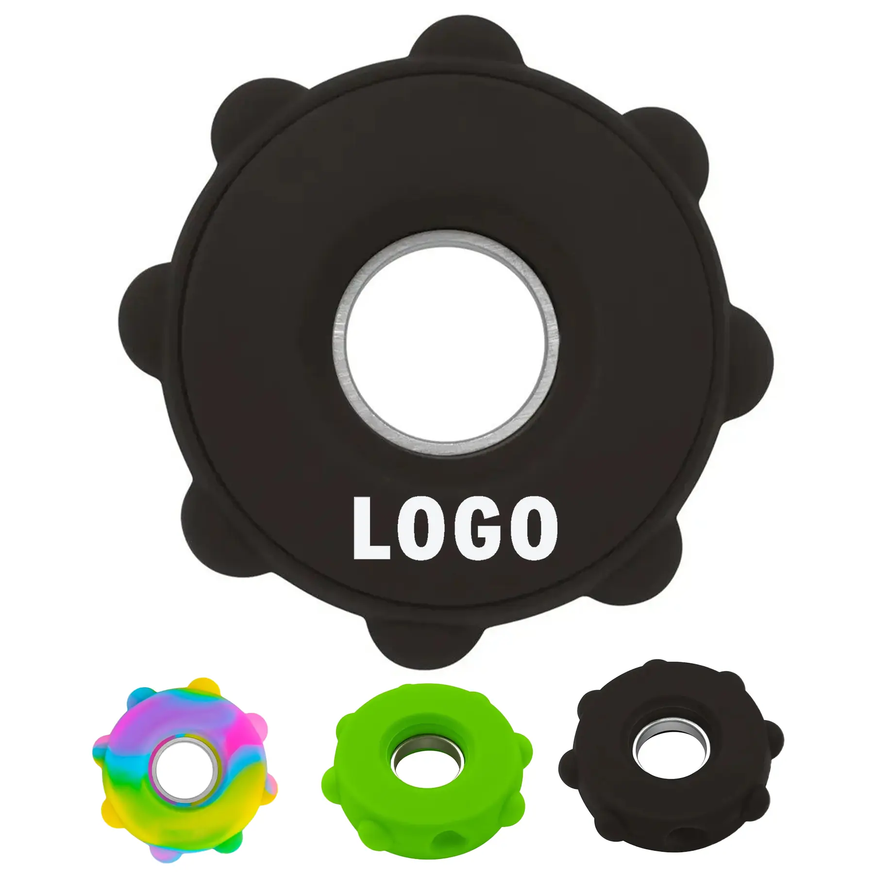 Fidget Spinner Popper Squeeze Toy - Stress Relief Spin Pop Bubble 2