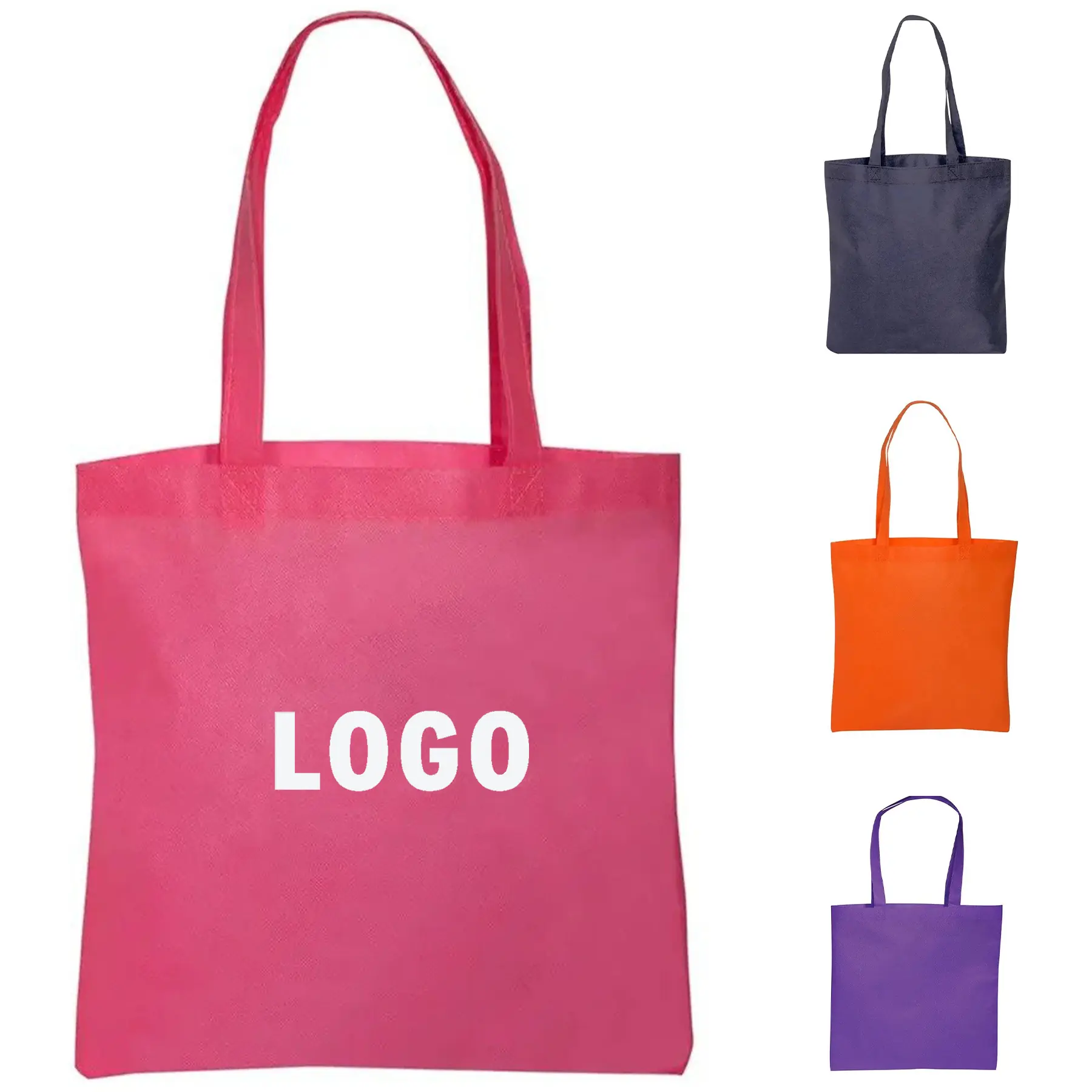 Heavy Duty Nonwoven Reusable Shopping Tote Bag Everyday 2