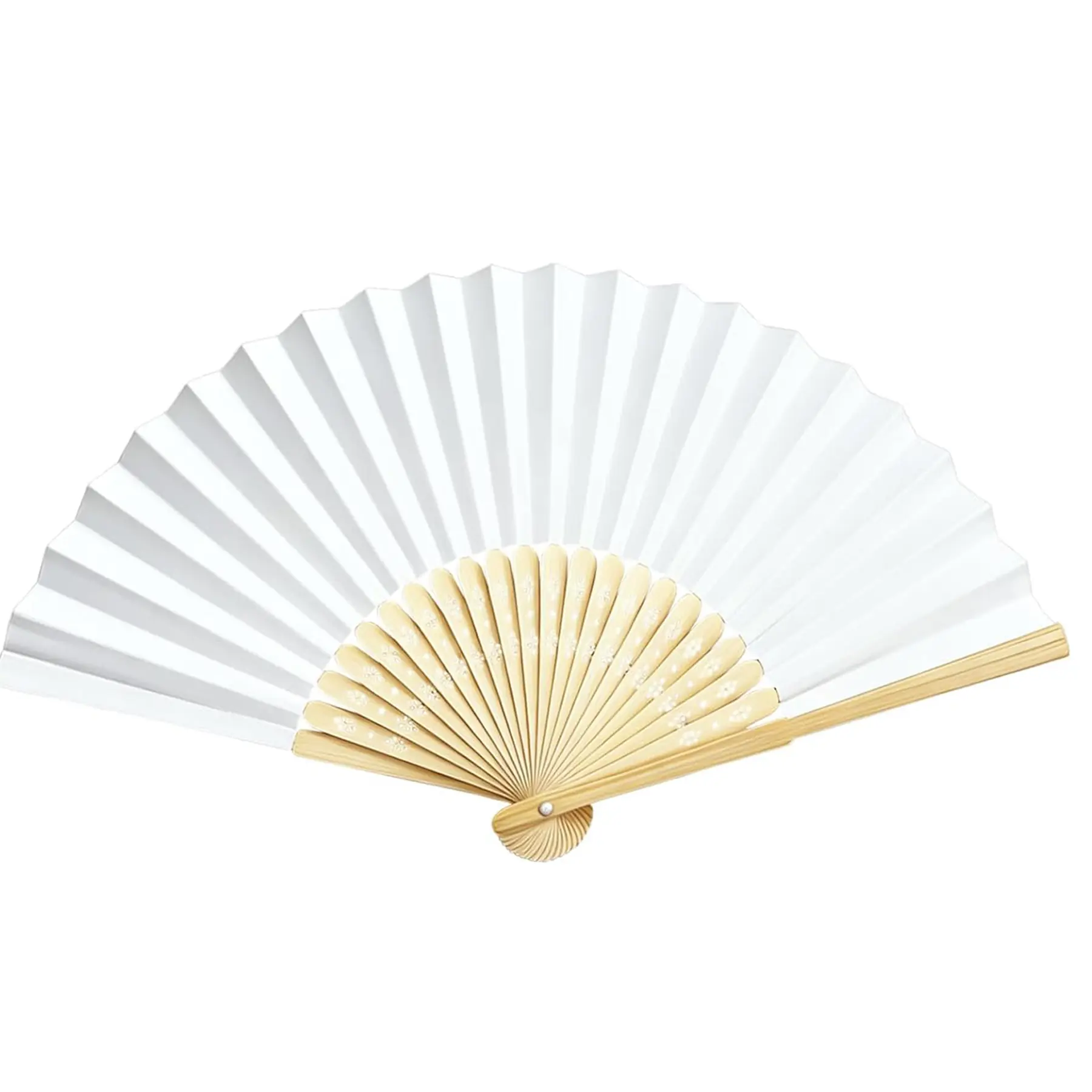 Bamboo Folding Hand Fan Customizable Wedding Giveaway