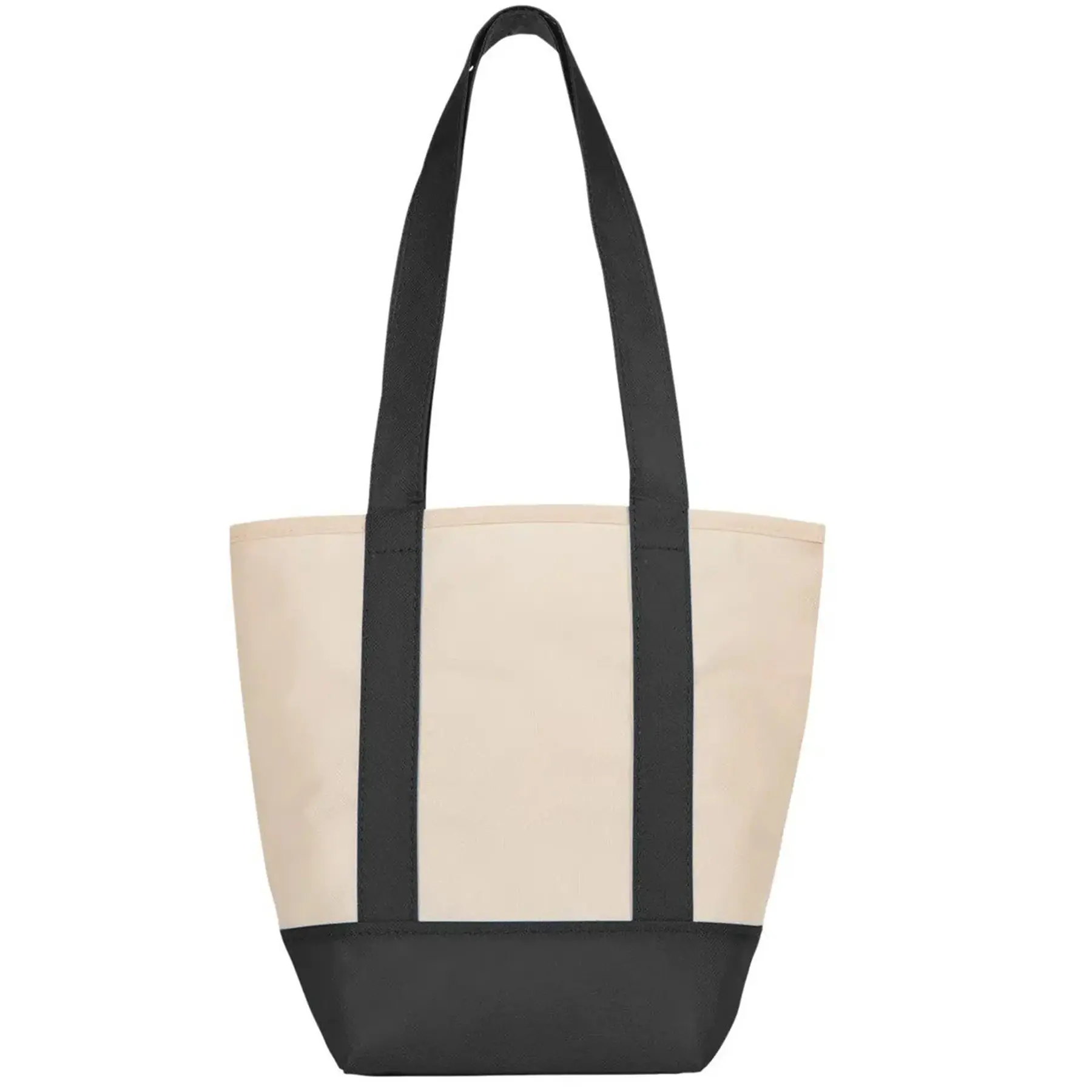 Reusable Non-Woven Mini Tote with Front Pocket - Lightweight Shopping Bag for Small Items