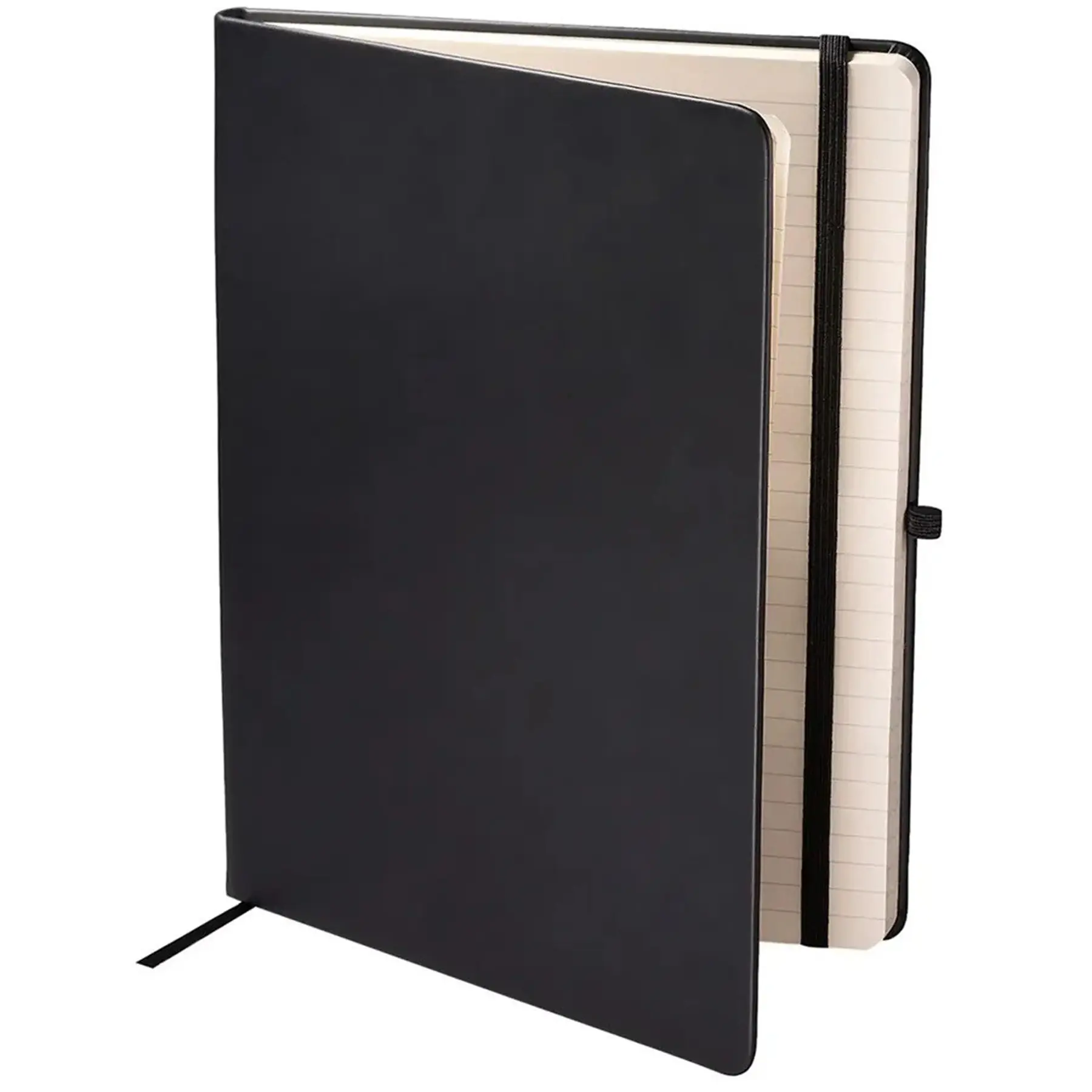 Tuscany Large Hardcover Faux Leather Journal Notebook 96 Ruled Pages Elastic Closure Pen Loop