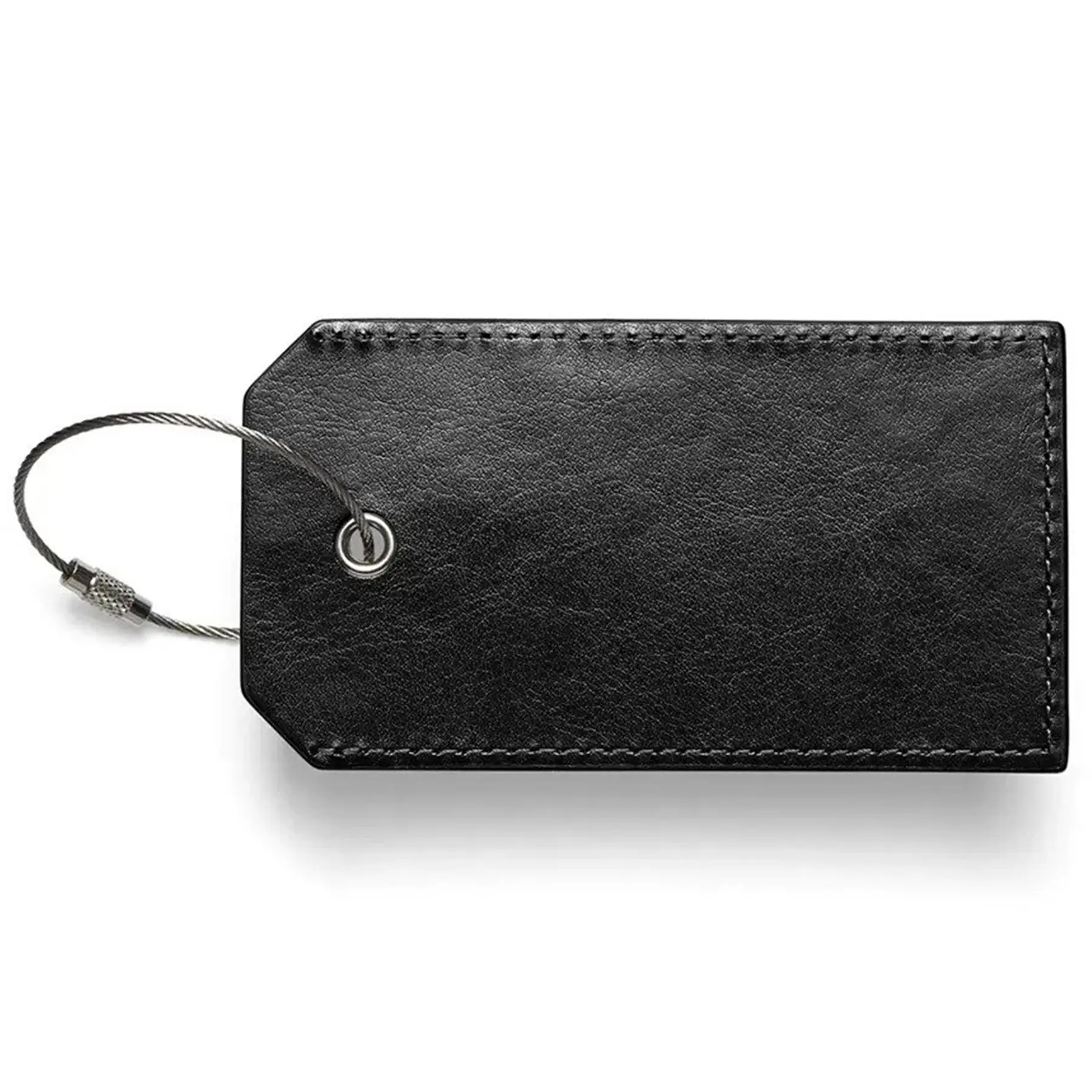 Personalized Luggage Tag Clear PVC Display Steel Cable