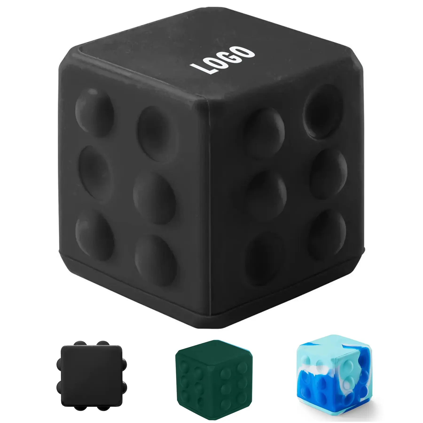 Silicone Popping Cube Fidget Toy Stress Anxiety Relief Bubble Game 2