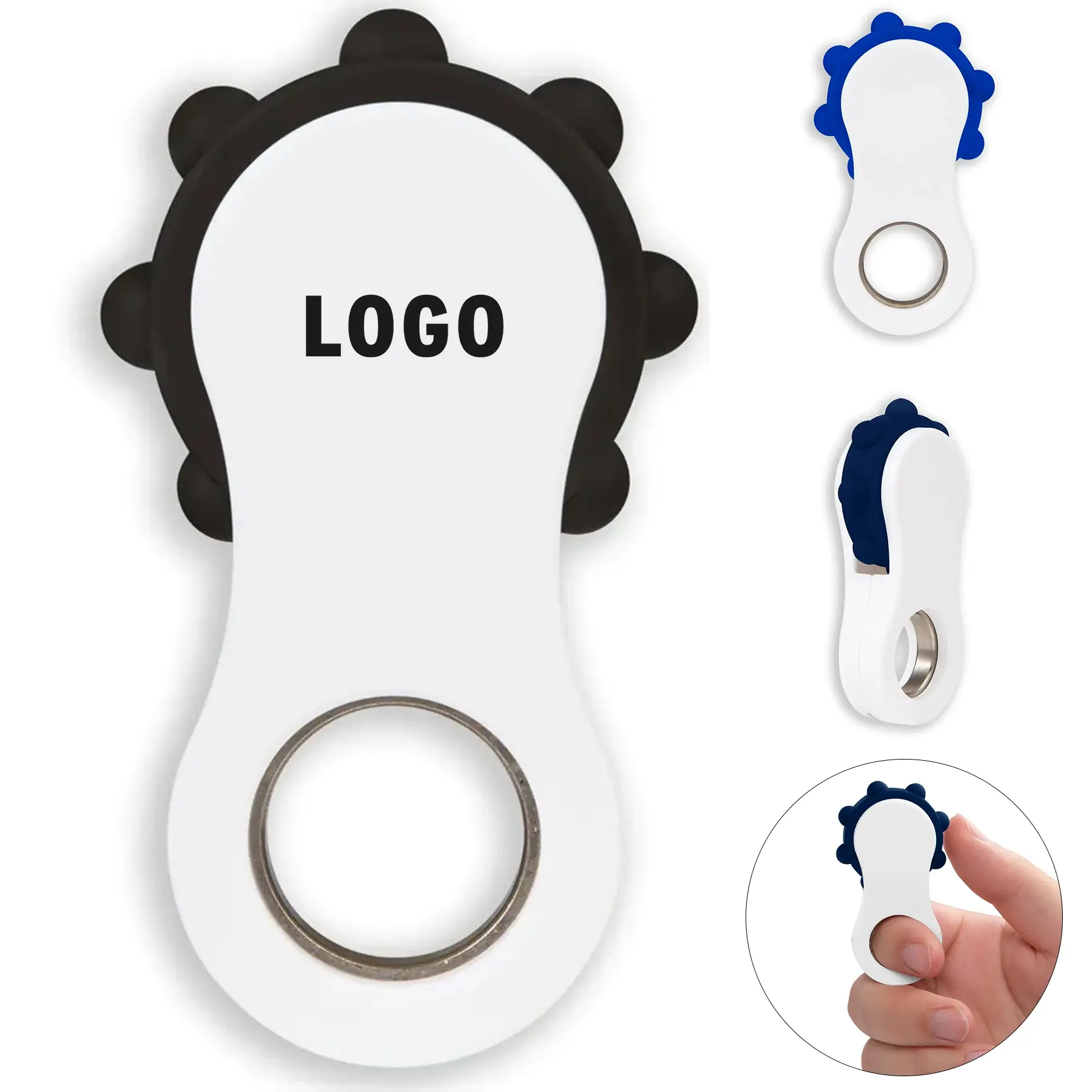 Recycled ABS Silicone Fidget Spinner Toy 2