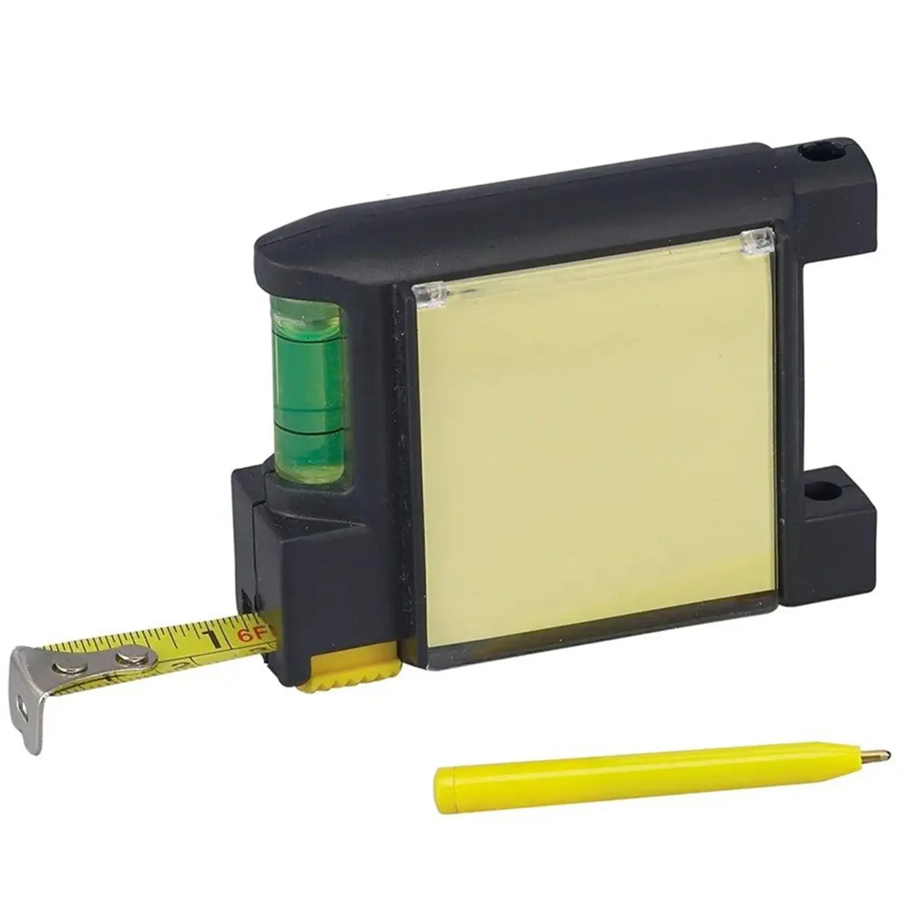 Self Locking Tape Measure 6.5 Feet Level Notepad Pen Set