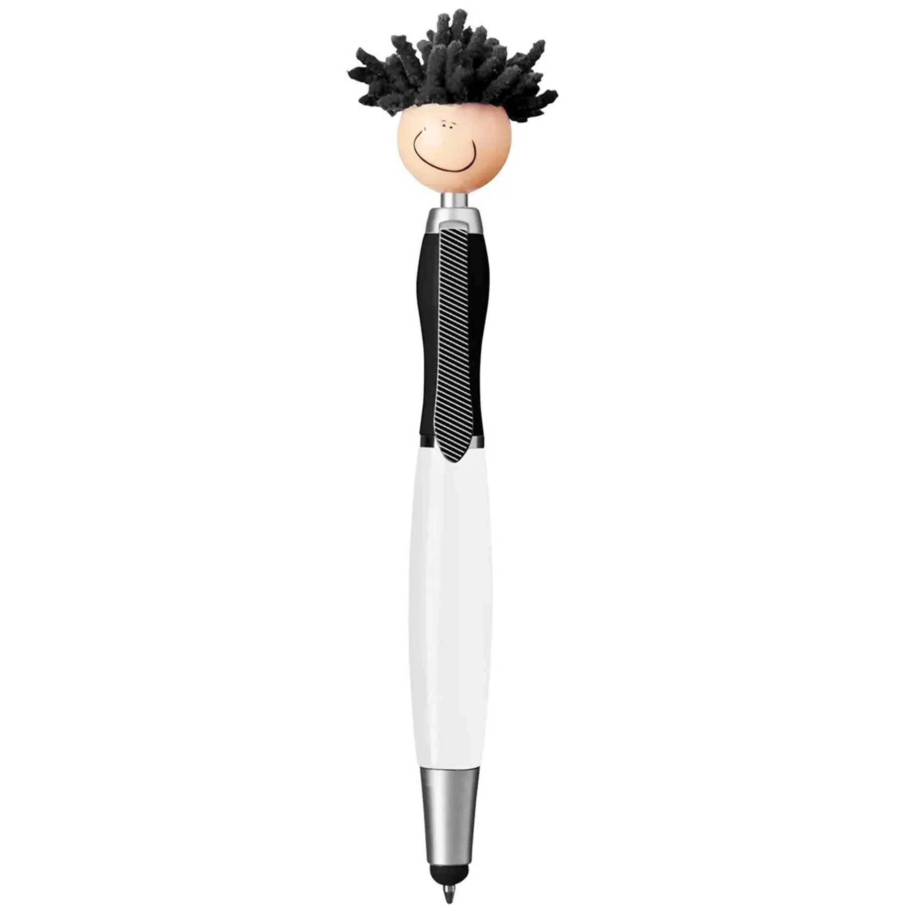 Smiley Face Stylus Pen Microfiber Mop Hair Cleaner