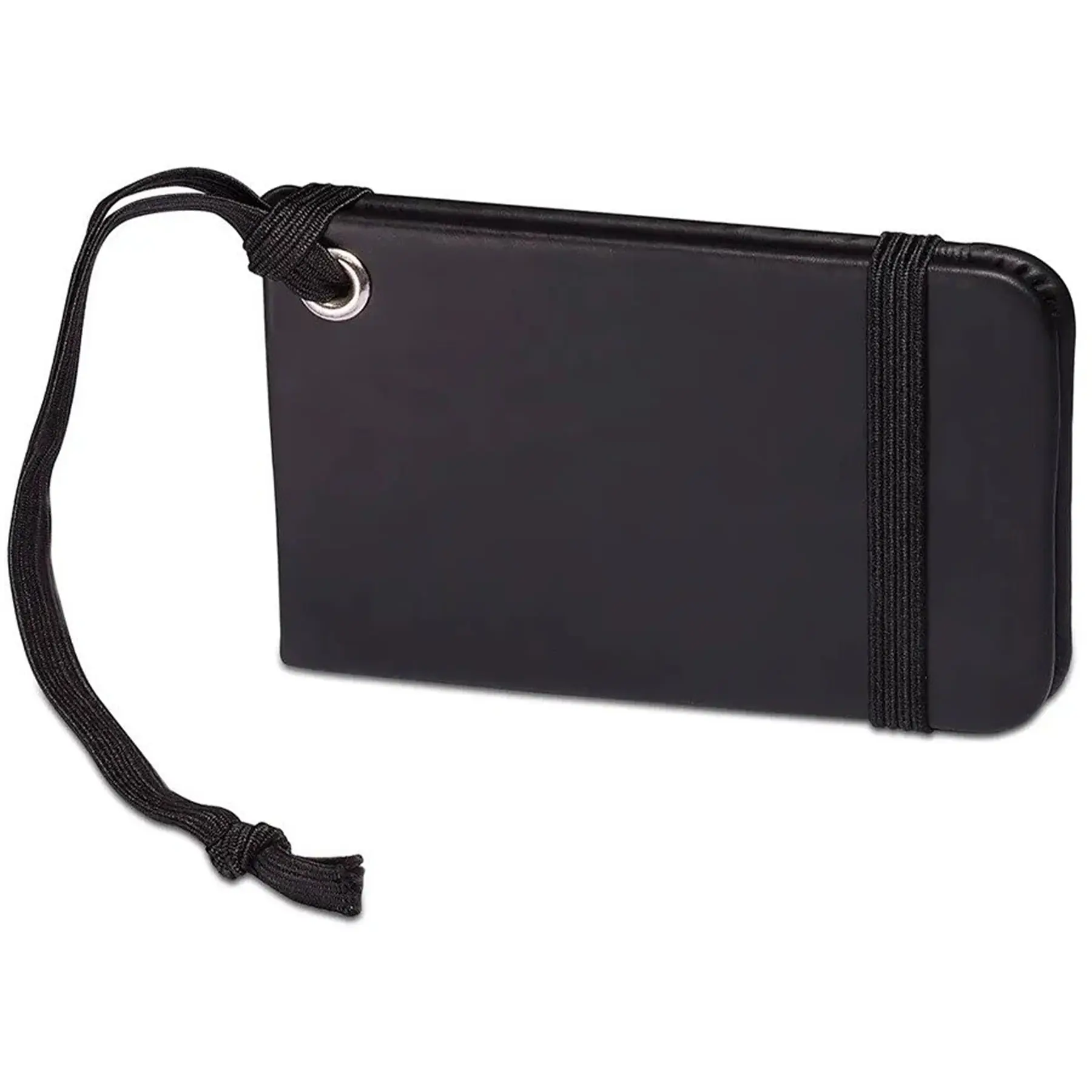 Personalized Faux Leather Luggage Tag Elastic Loop Strap