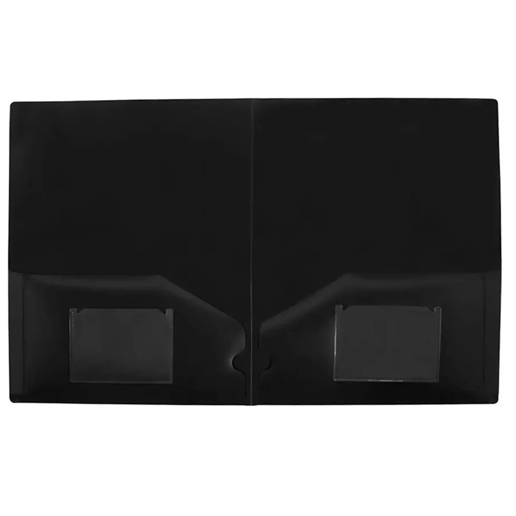 Two Pocket Polypropylene Business Card Folder