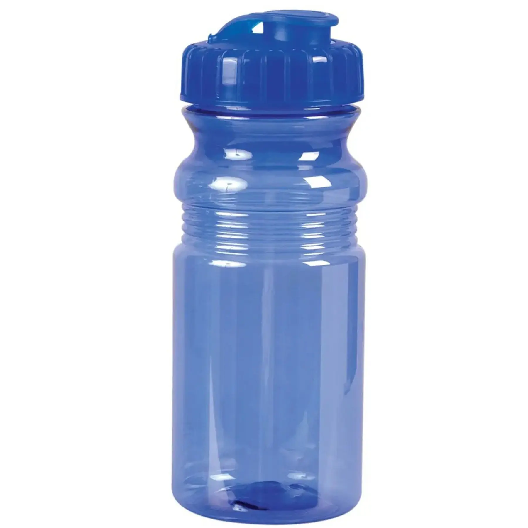 20 oz Translucent Sports Water Bottle Snap Cap
