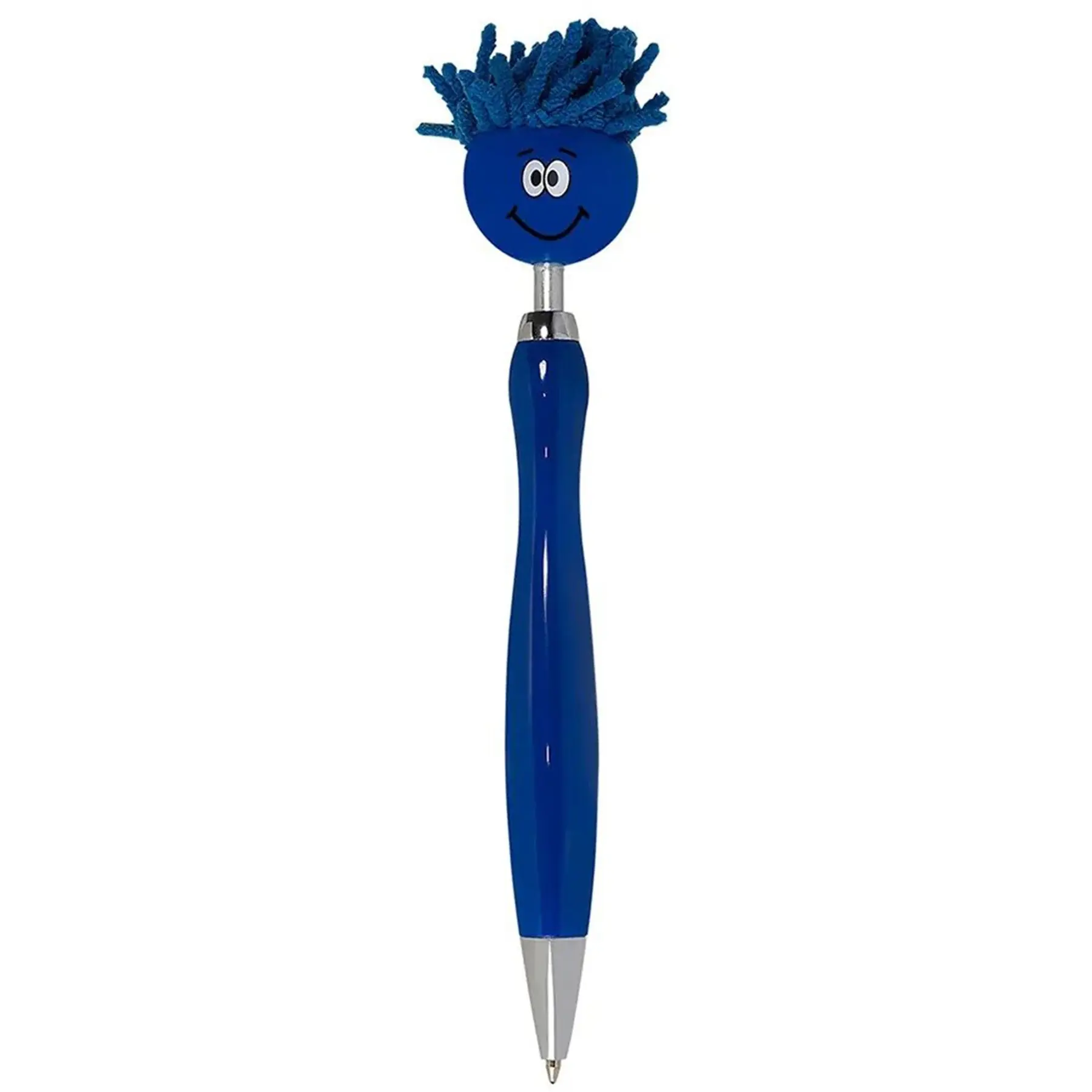 Fun Spinner Smiley Ballpoint Pen with Microfiber Screen Cleaner