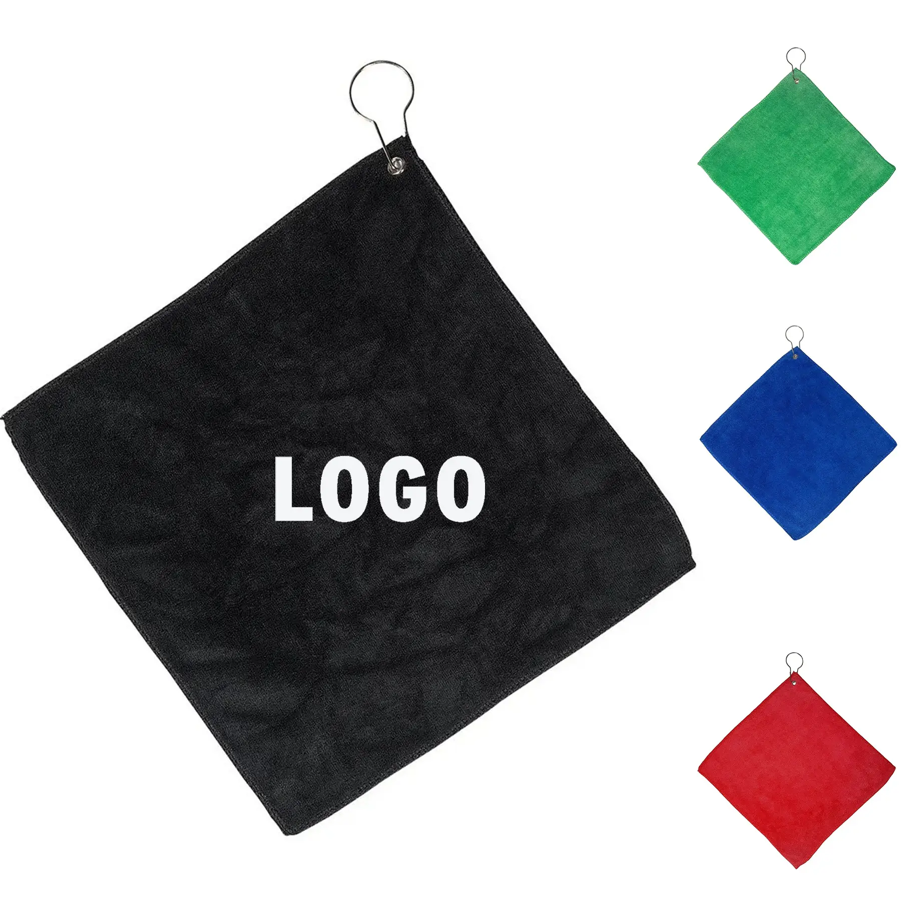 Microfiber Golf Towel Featuring Grommet Hook 2
