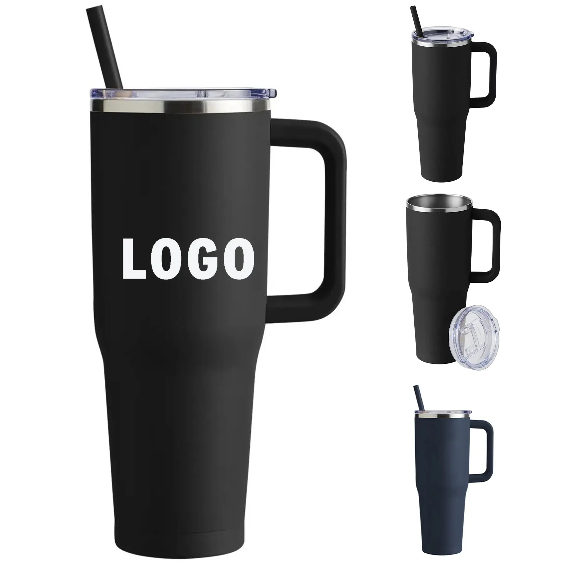 40oz Vacuum Insulated Stainless Steel Travel Tumbler Double Wall Leakproof 2
