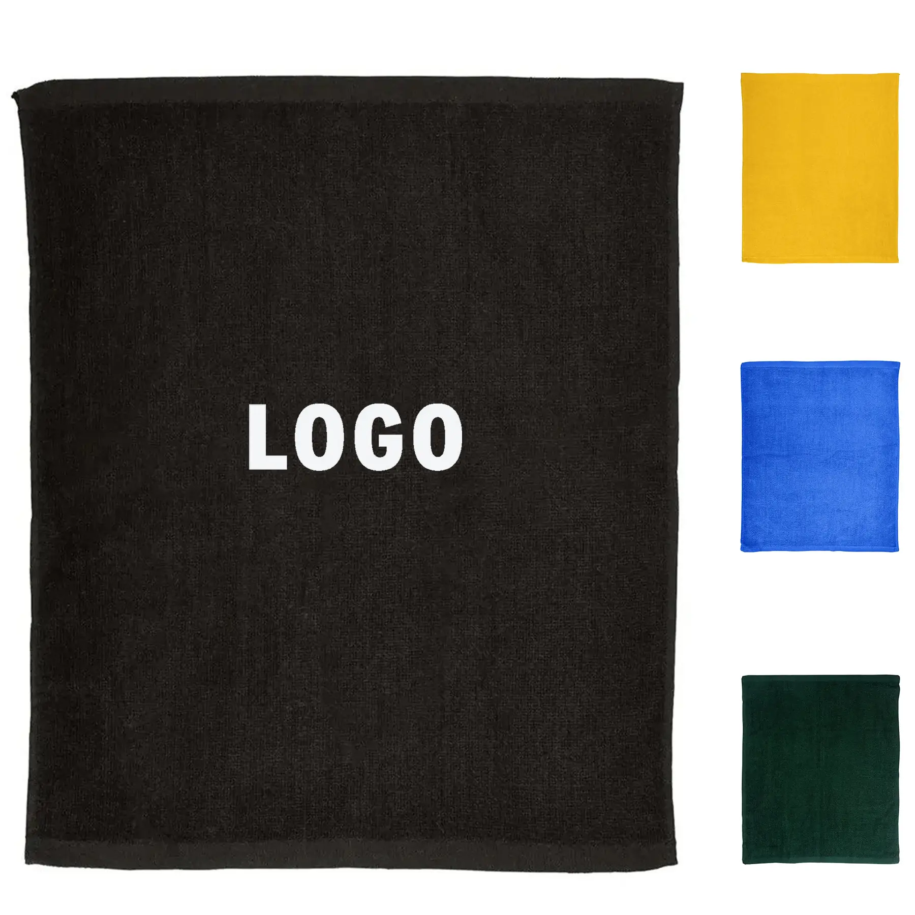 Premium Cotton Rally Towel with Hemmed Edges 2
