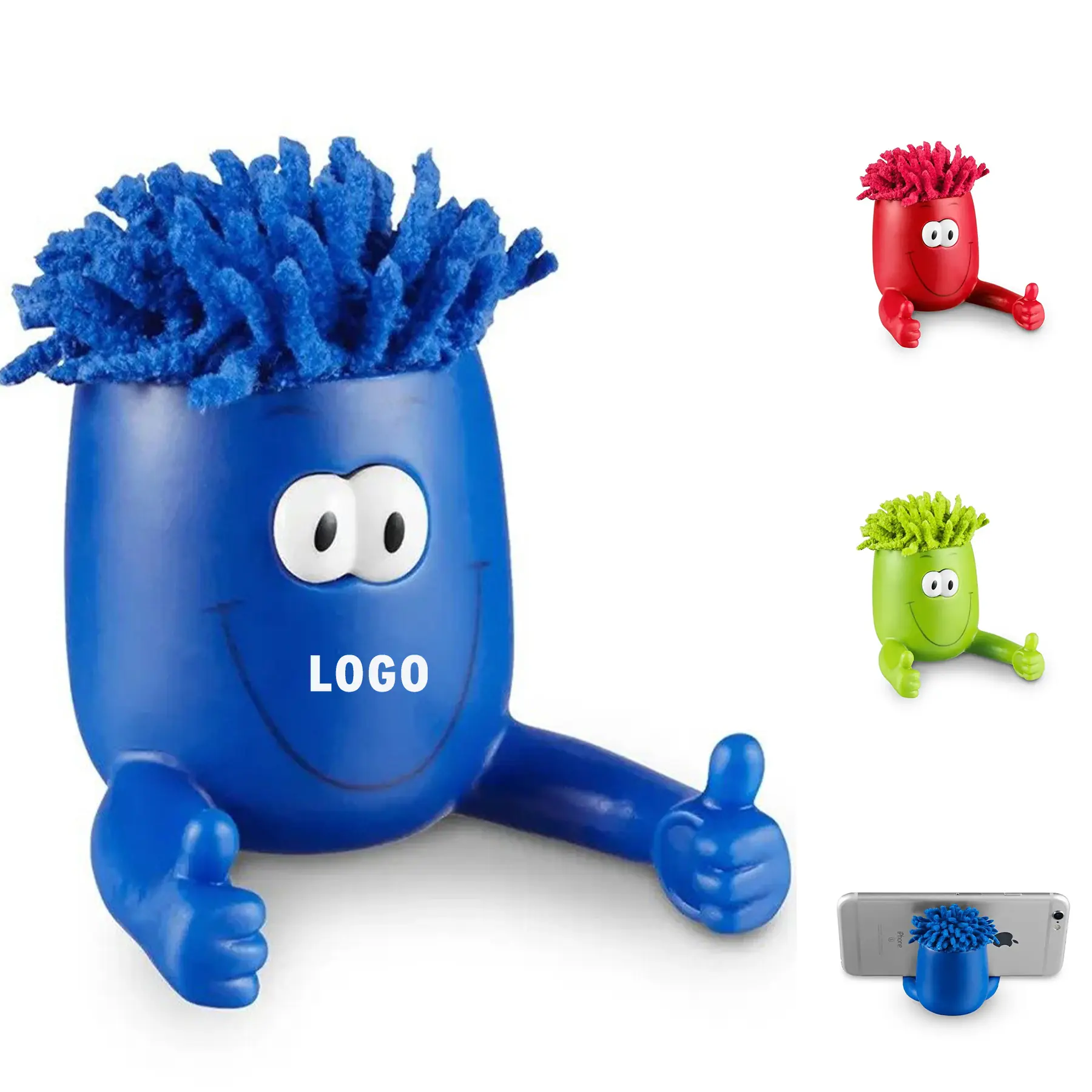 Fun Silicone Phone Stand with Pop Eyes for Stress Relief 2