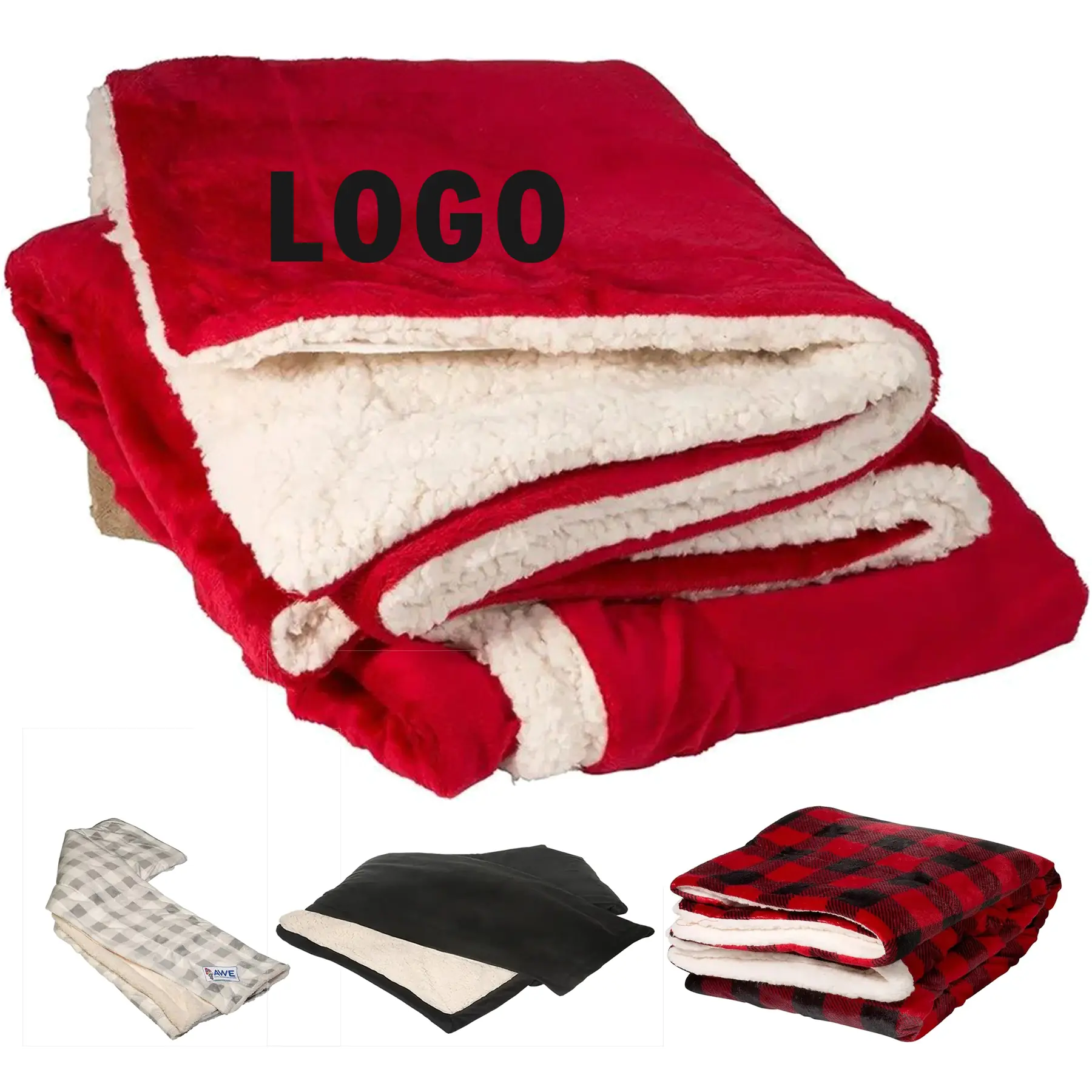 Sumptuous Reversible Sherpa Faux Fur Throw Blanket 2