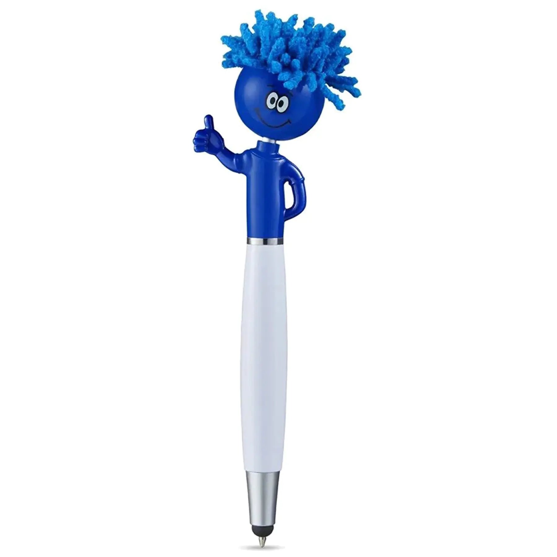 Smiley Face Microfiber Screen Cleaner Ballpoint Pen Touch Stylus