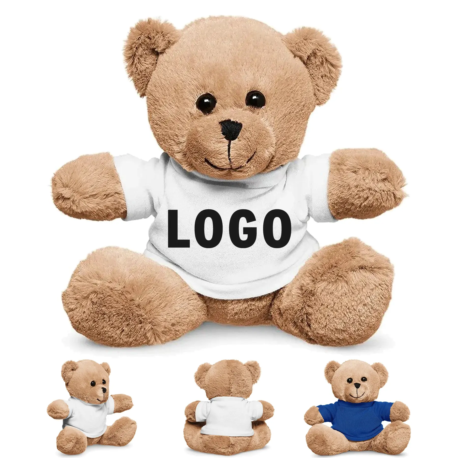 Custom Logo Plush Teddy Bear T-Shirt 2