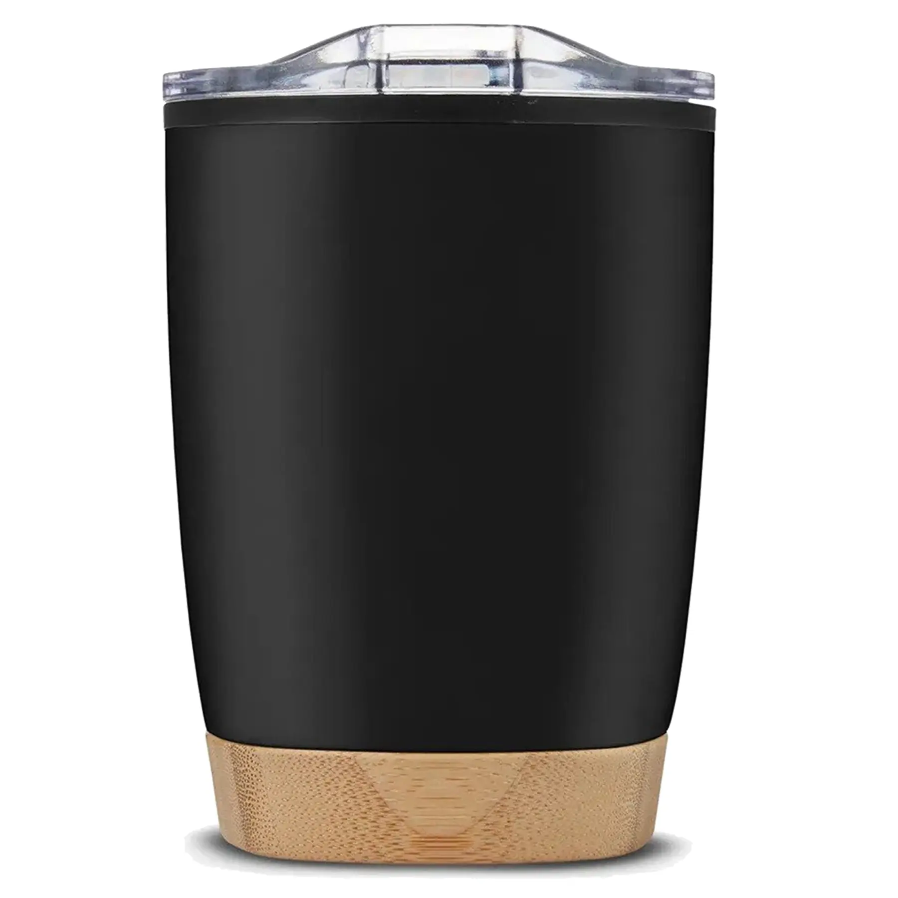 Bamboo Base Double Wall Stainless Steel Tumbler 12 Ounce