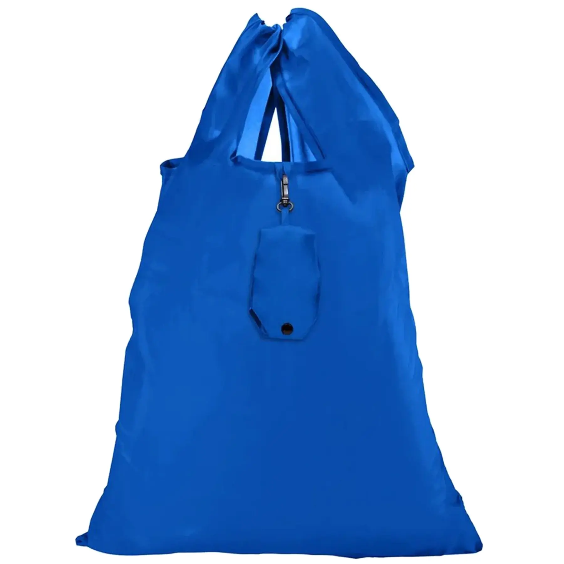 Compact Foldable Polyester Tote Bag Folds Into Pouch