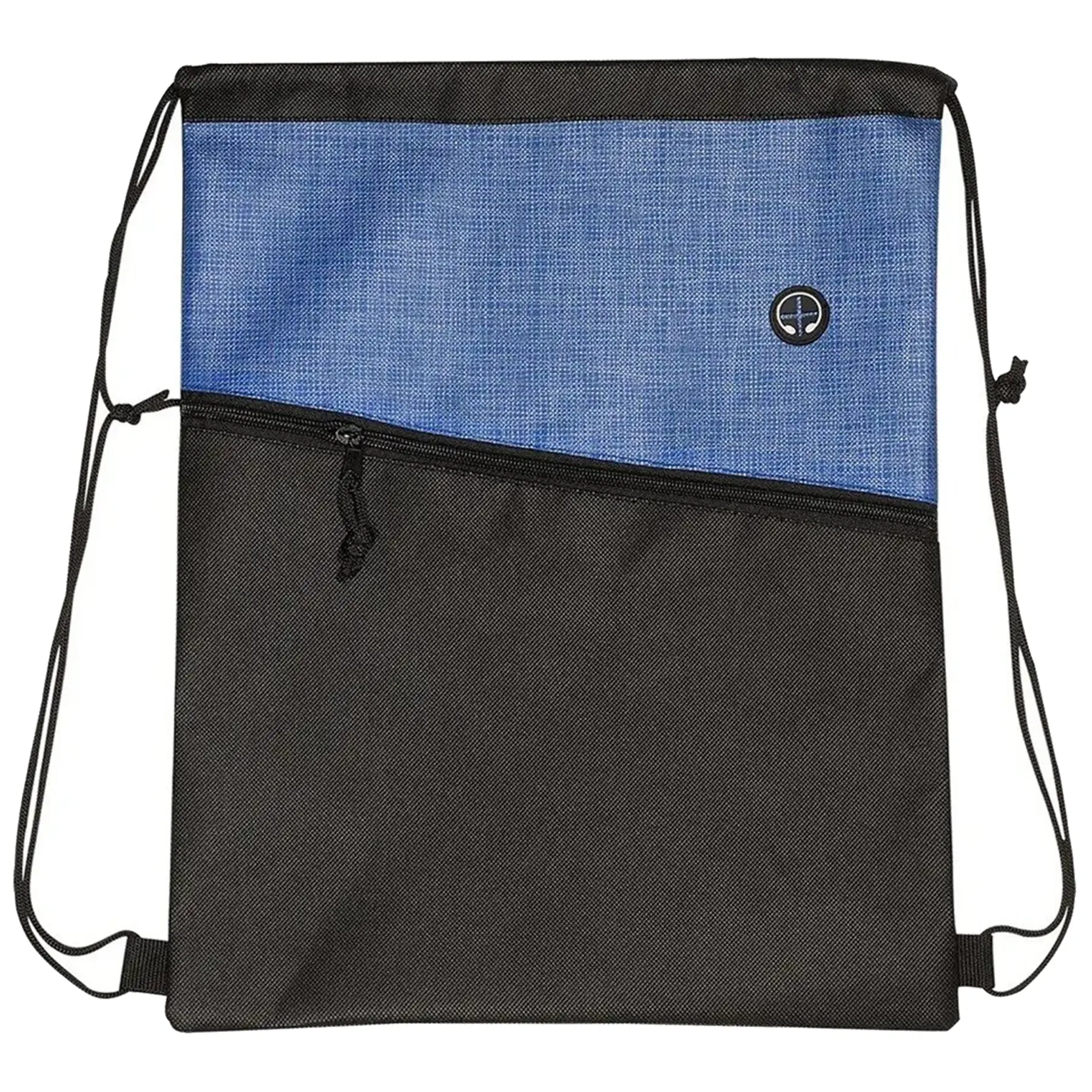 Heathered Nonwoven Polypropylene Drawstring Backpack