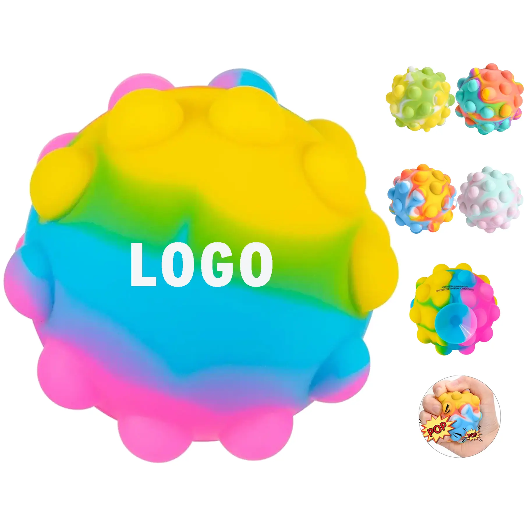Sensory Silicone Pop Bubble Fidget Suction Phone Stand 2