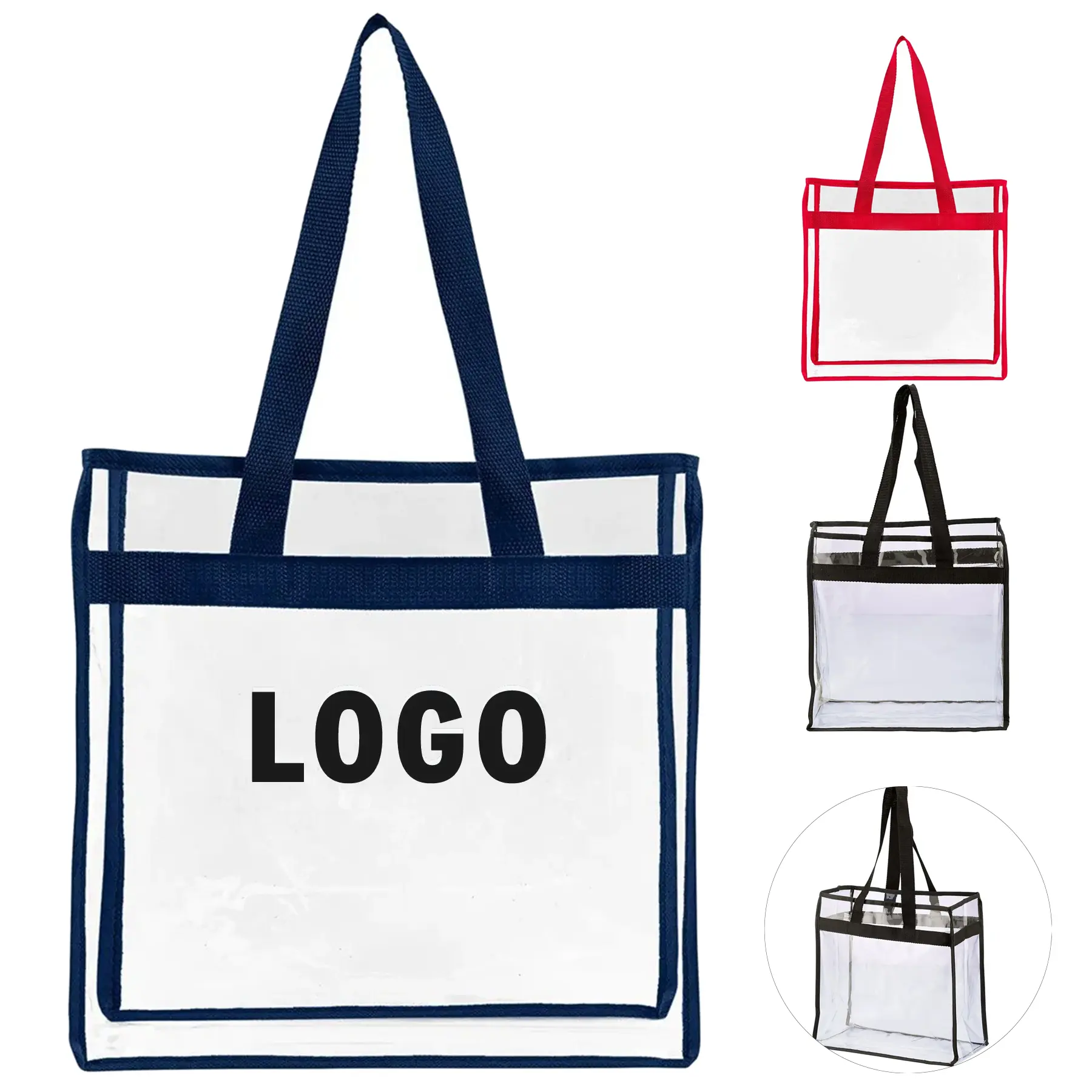 Transparent Stadium PVC Tote Bag 2