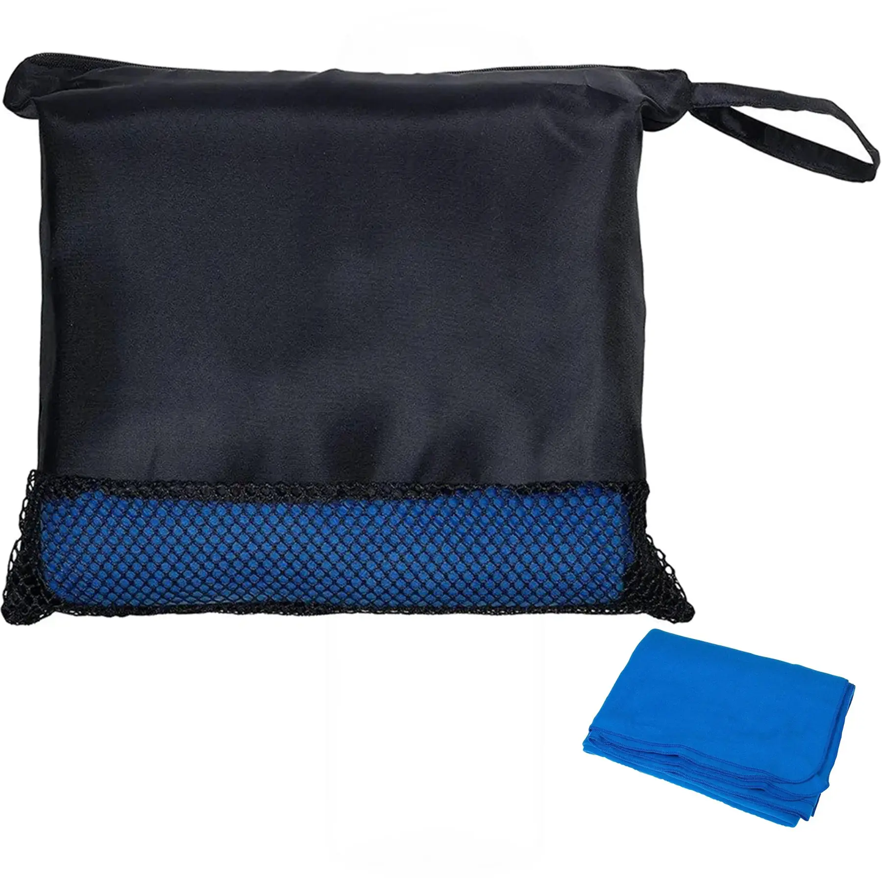 Portable Fleece Travel Blanket Carry Pouch