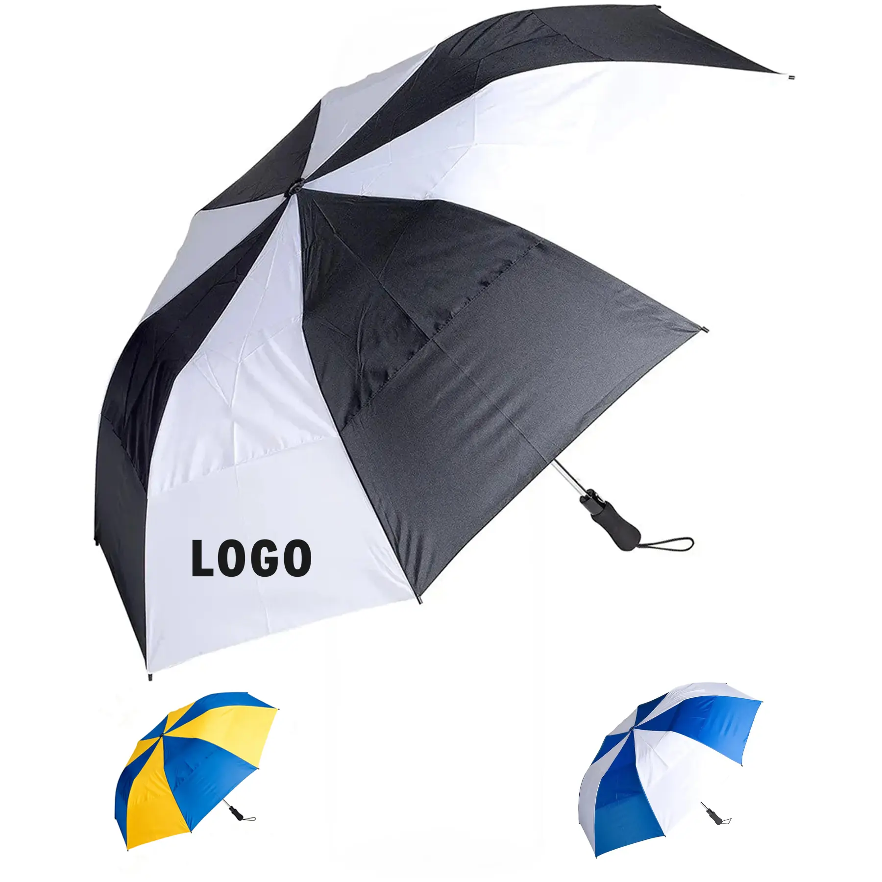 Automatic Open Golf Umbrella with Wind Vent Technology 2