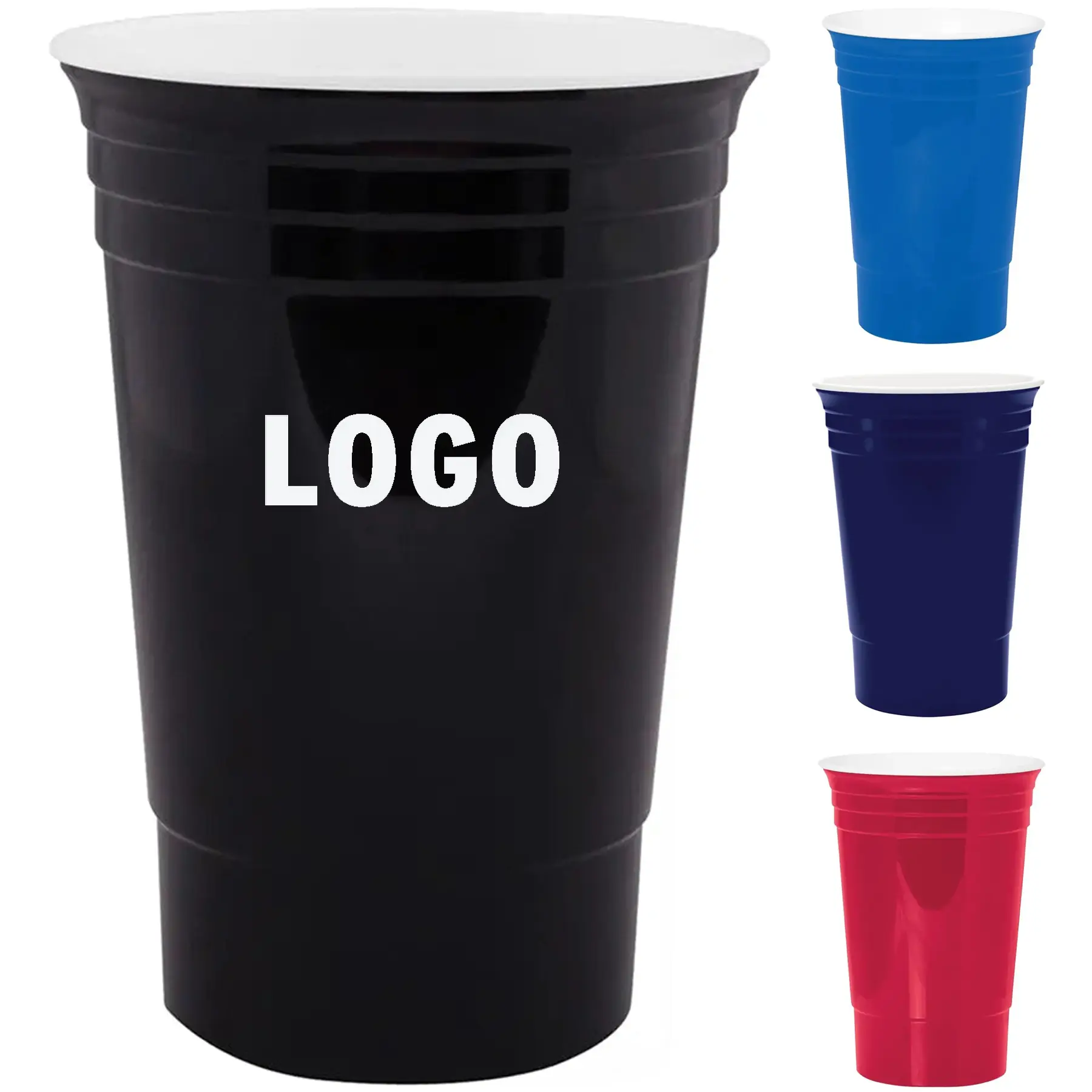 Reusable Double Wall Plastic Party Cup BPA Free 2