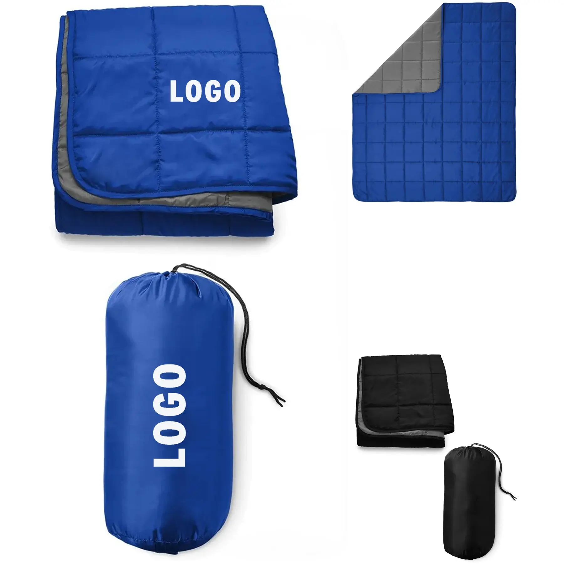 Ultralight Packable Blanket Polyester Travel Throw Carry Pouch 2