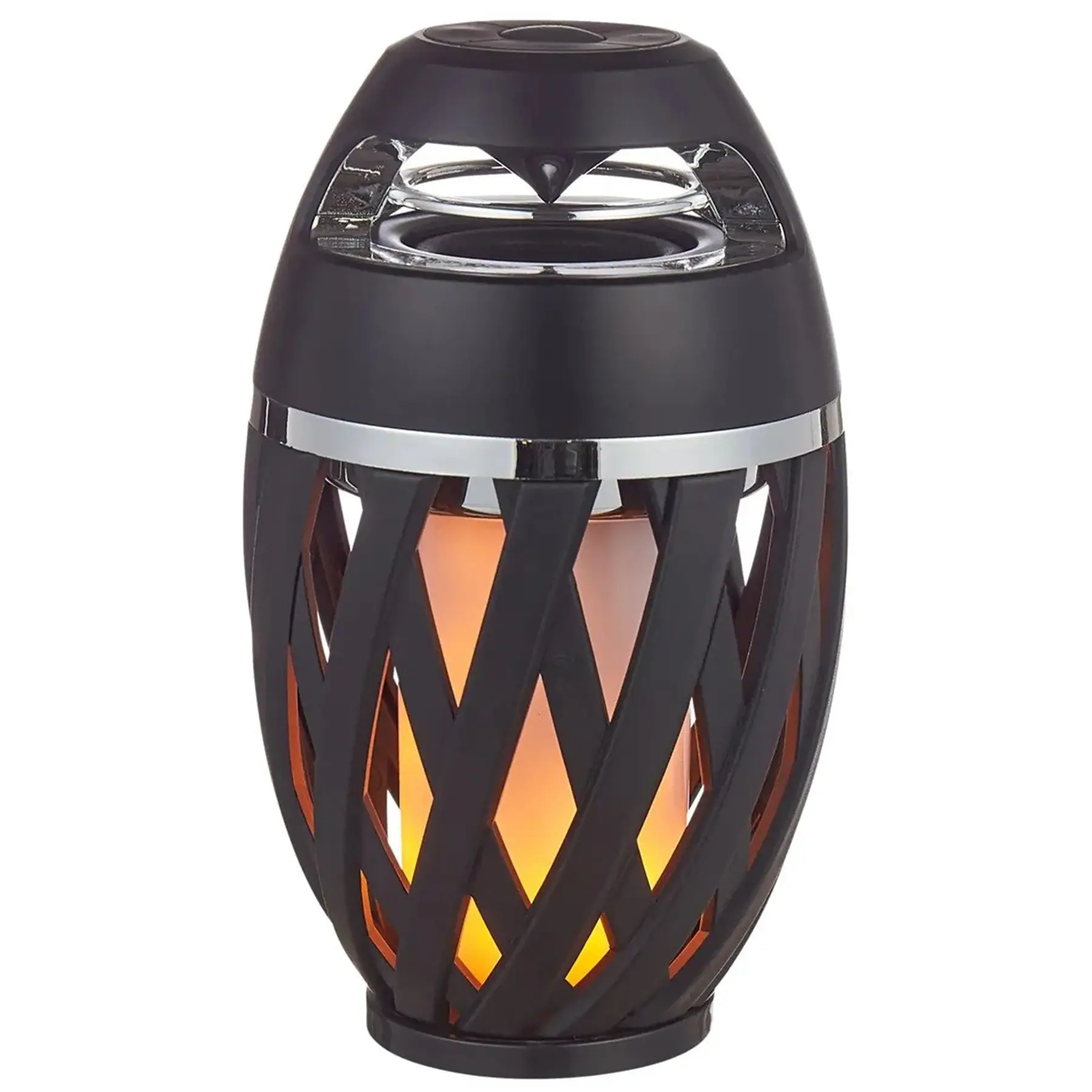 Portable Outdoor Lantern Speaker Faux Flame Effect