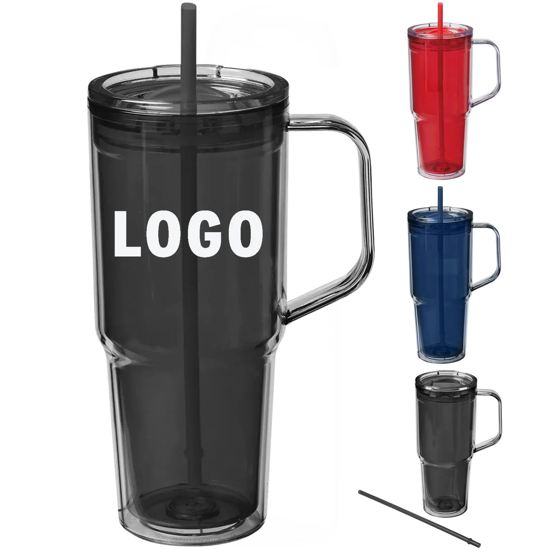 Eco Friendly 32 oz Recycled AS Double Wall Tumbler Handle 2