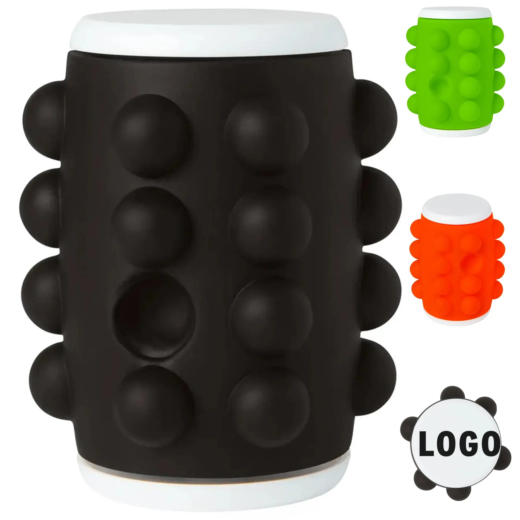 Silicone Pop Spin Fidget Toy Stress Relief Bubble Sensory Kids Adults 2