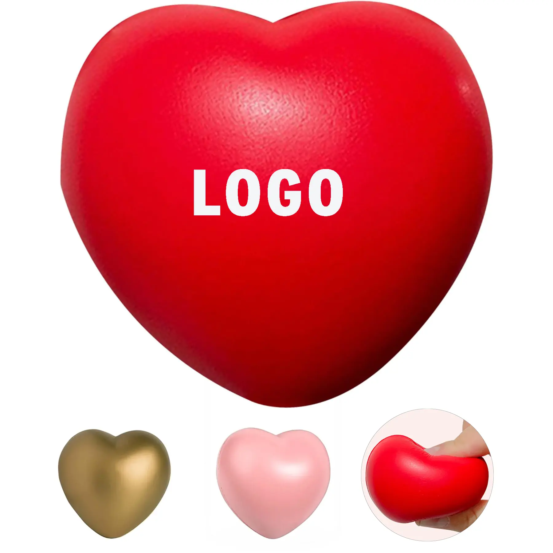 Soft Squishy Heart Stress Ball for Anxiety Relief 2