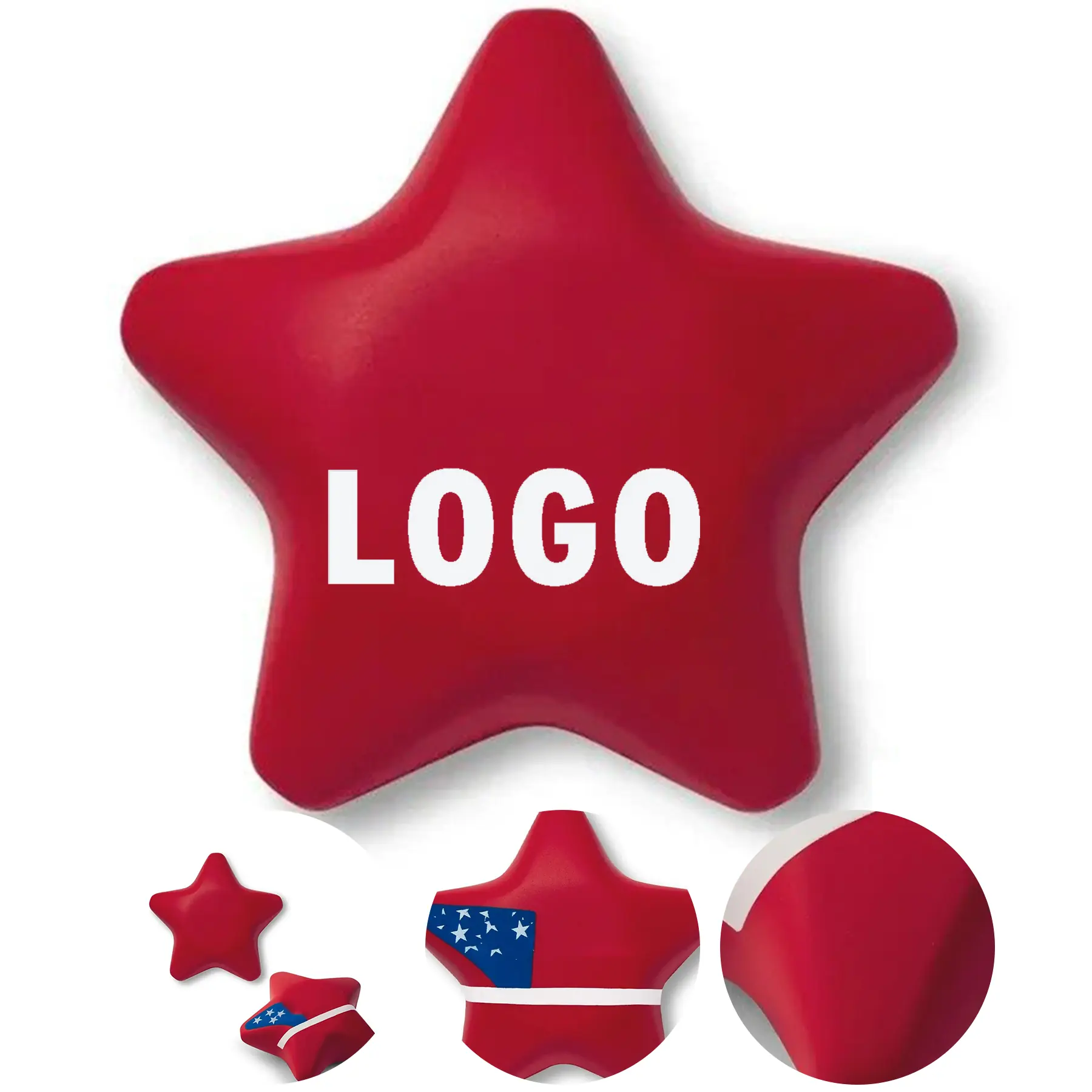 Custom Patriotic Star Stress Ball 2