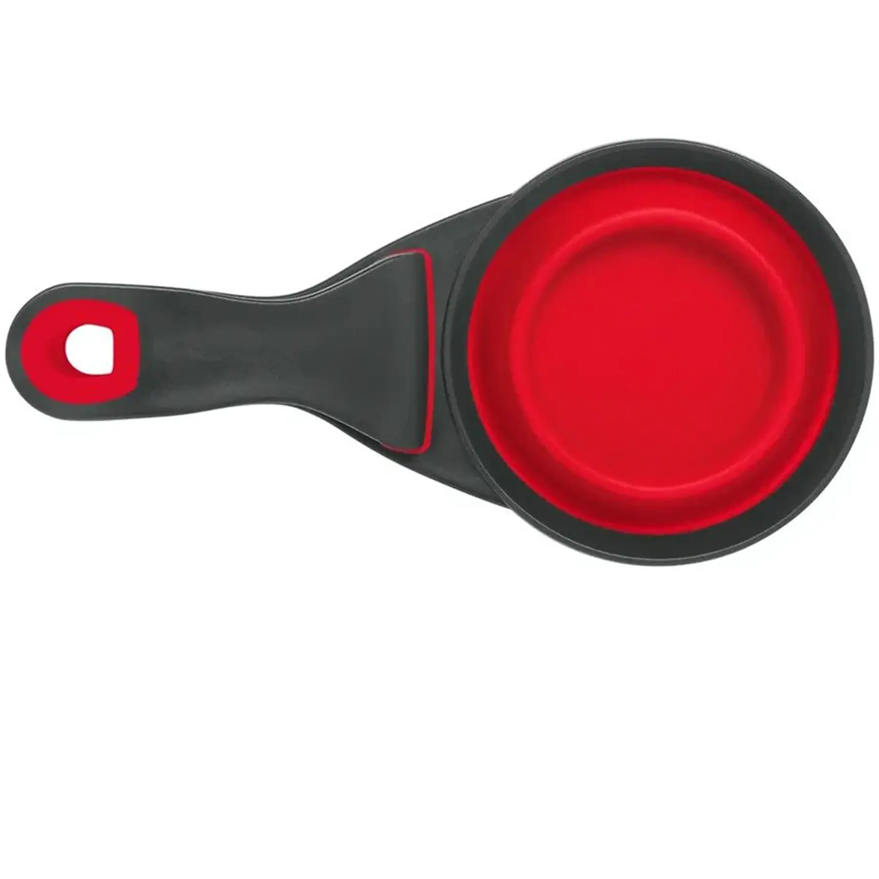 Folding Silicone Pet Scoop with Attached Clip