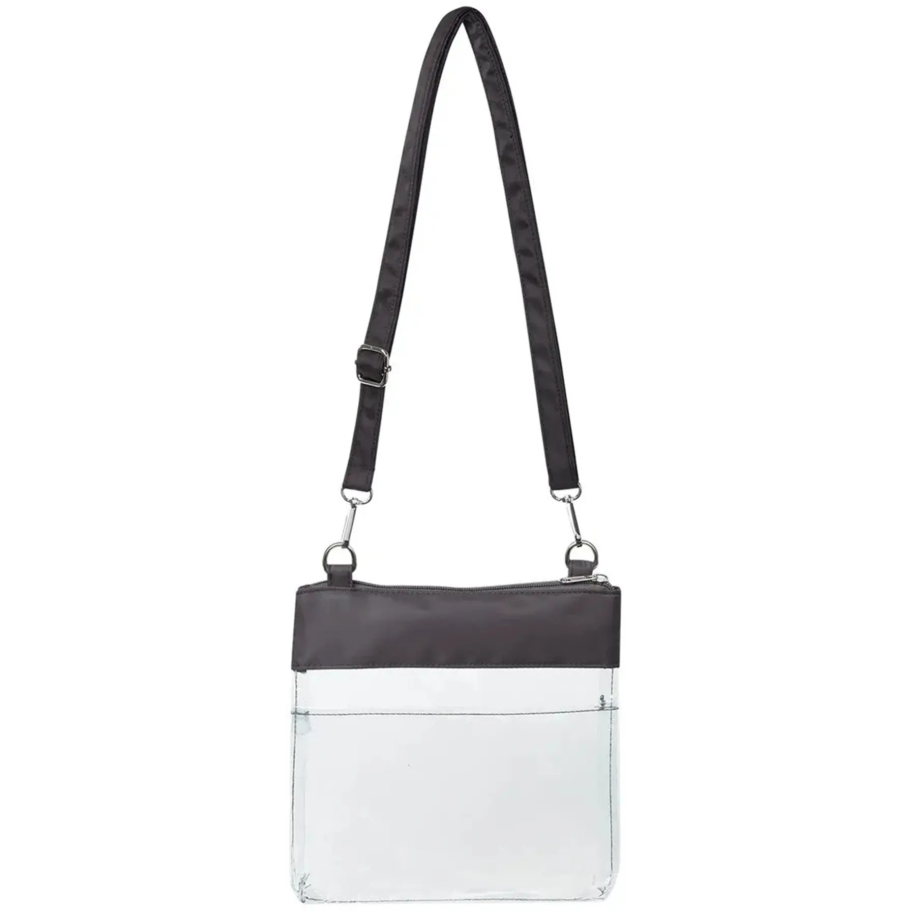 Clear PVC Crossbody Bag Detachable Strap Concert Stadium Ready