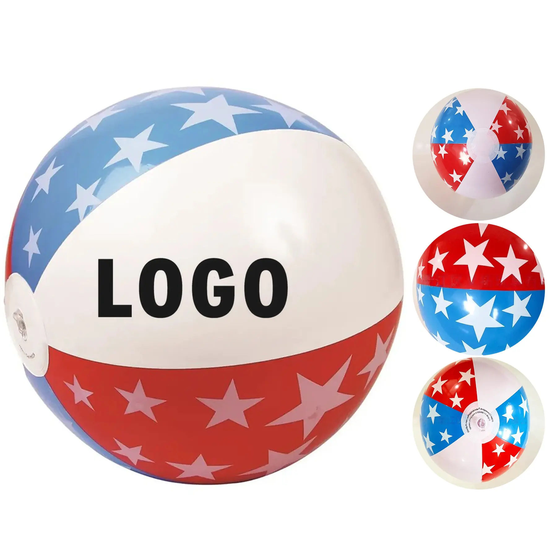 Patriotic Star Spangled Inflatable Beach Ball for Summer Fun 2