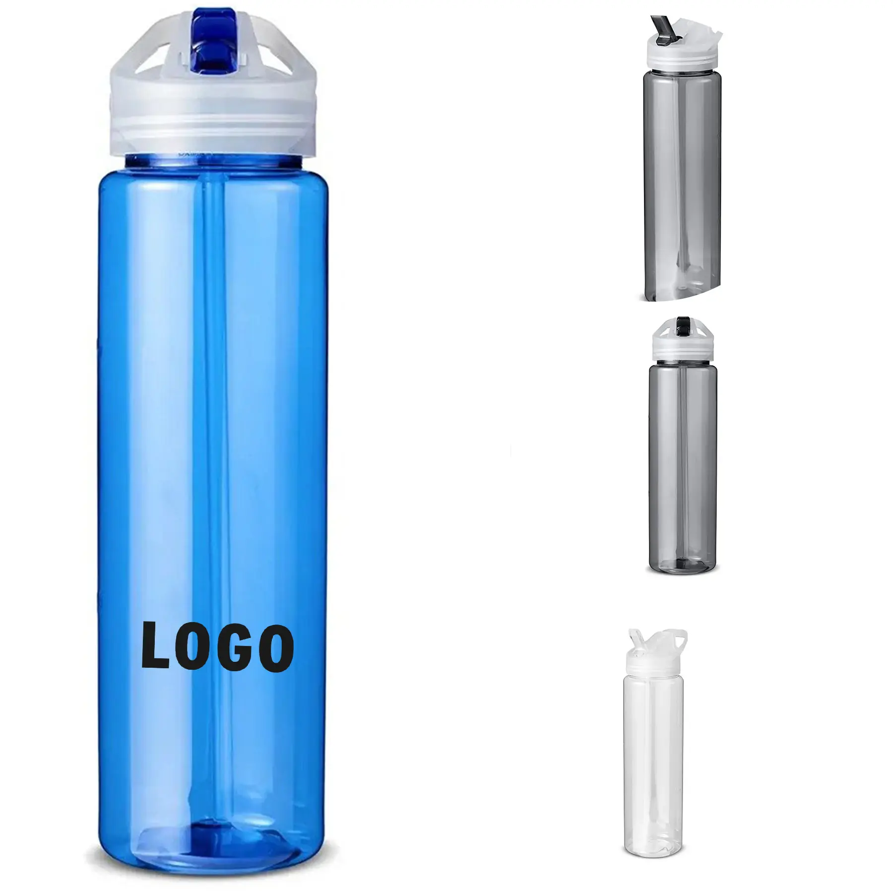 32oz PET Flip Straw Sports Bottle 2