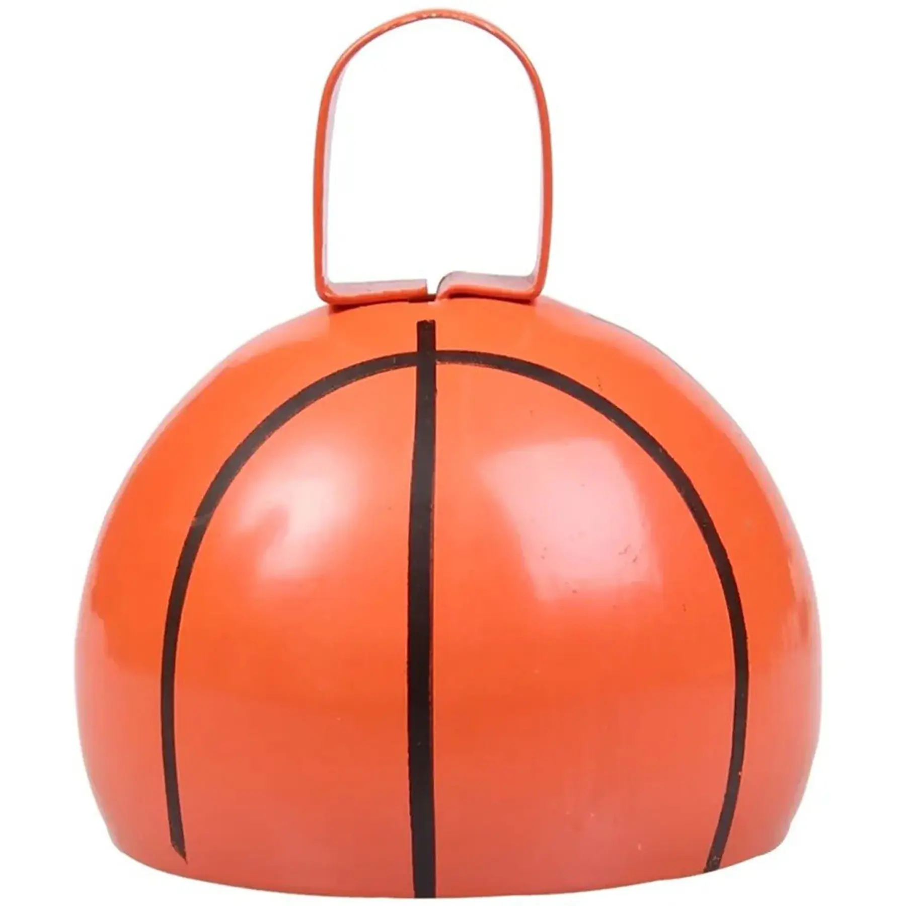 Metal Cowbell with Basketball Design for Game Day Cheering