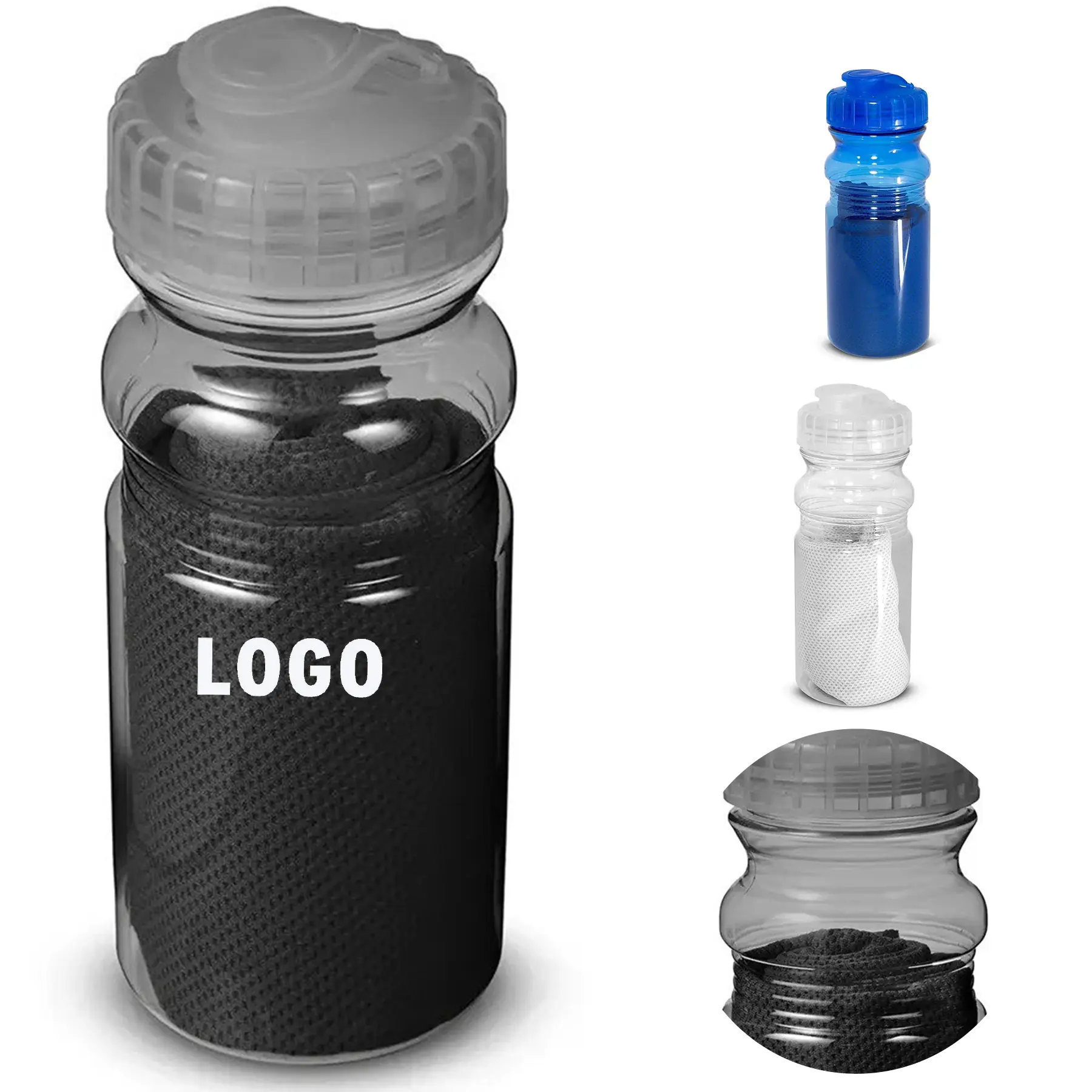 Cooling Towel Sports Water Bottle Bundle 2