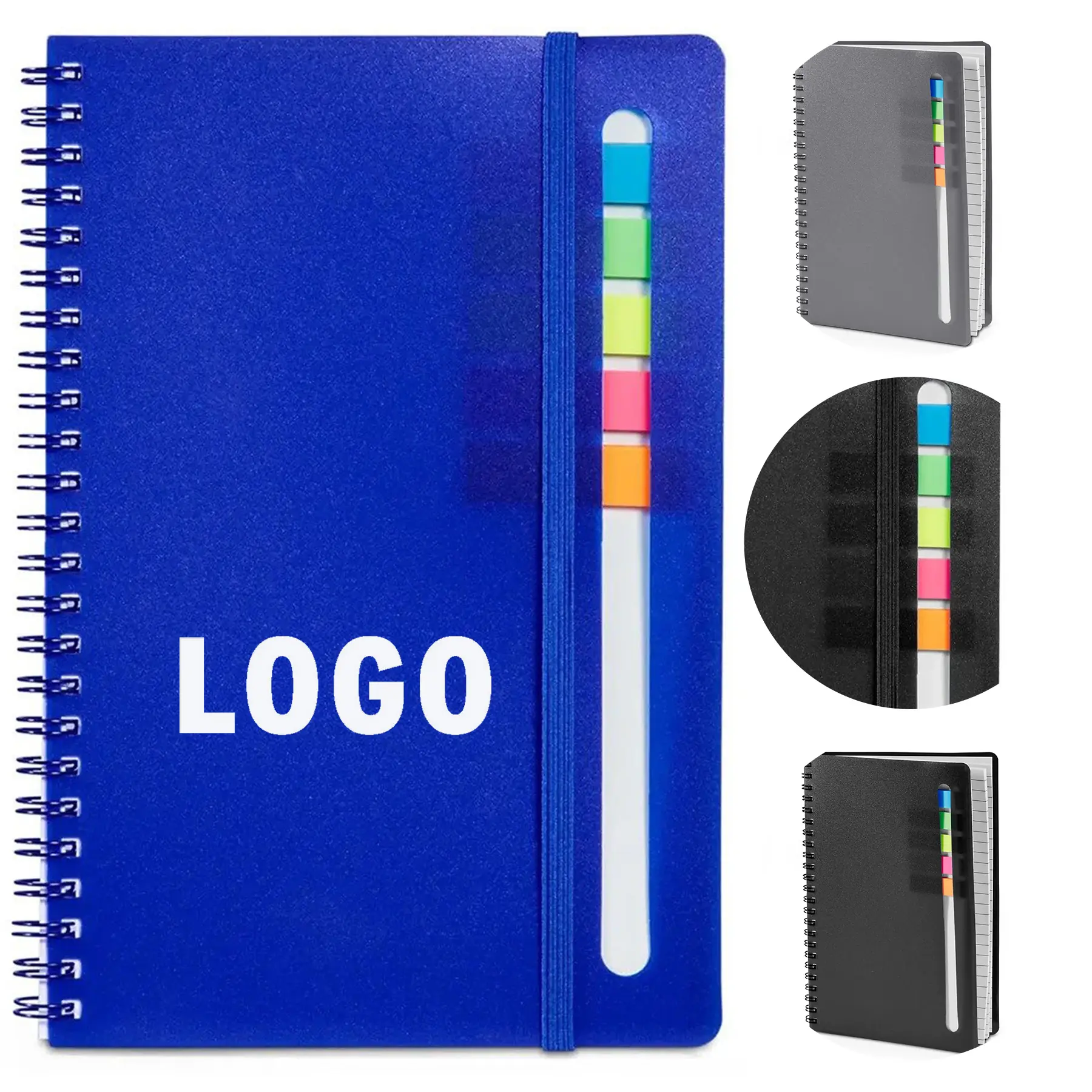 Semester Spiral Notebook Sticky Flags 60 Sheets 2