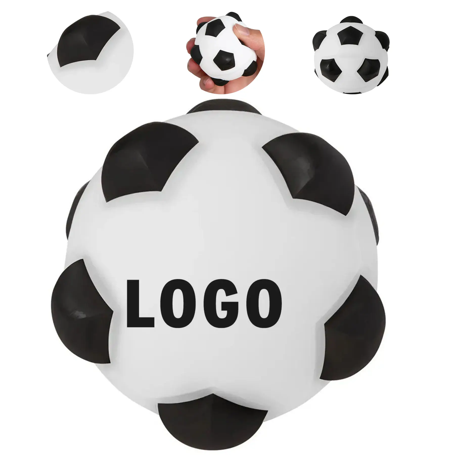 Soccer Push Pop Fidget Ball Silicone 2